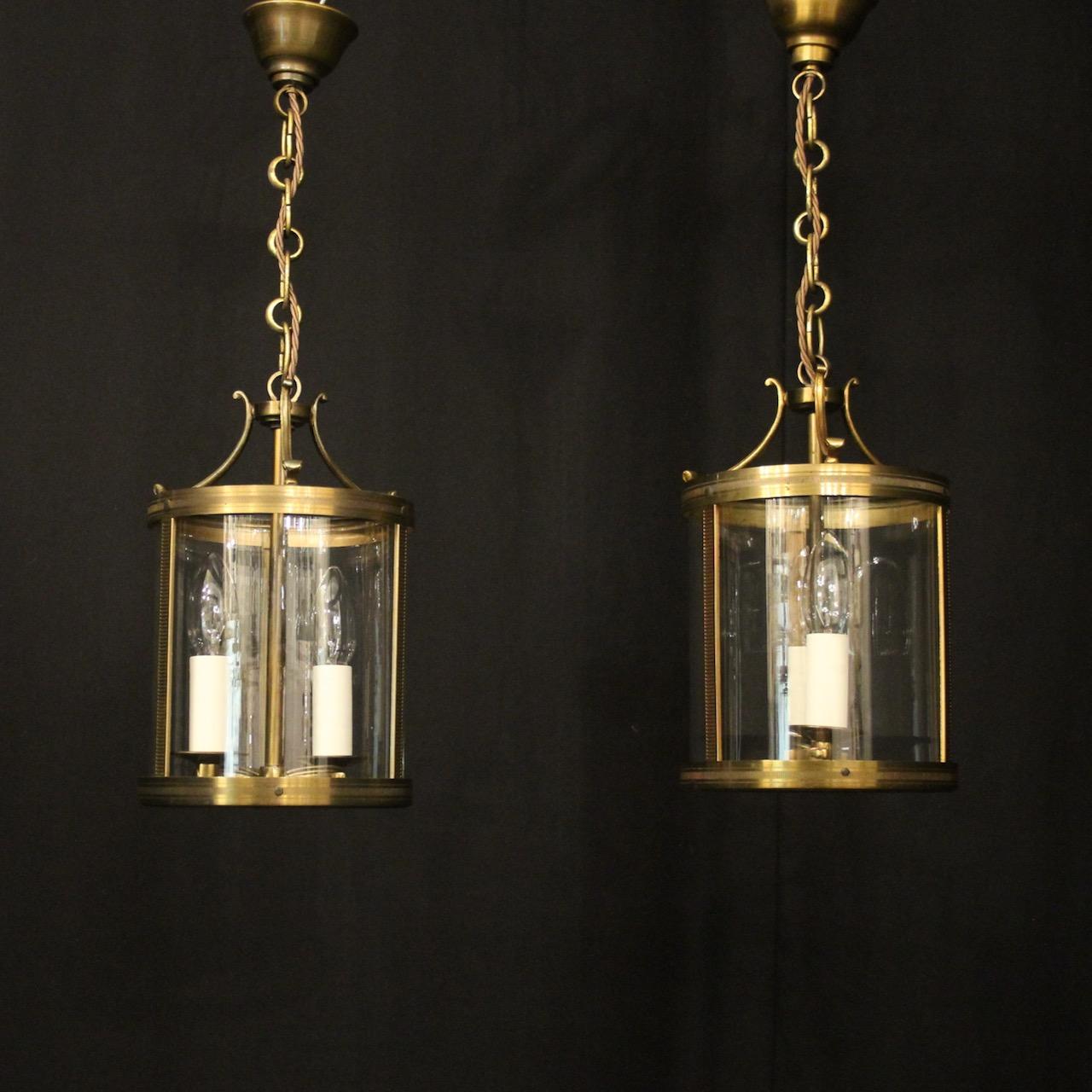French Small Pair of Gilded Antique Lanterns (1 of 10)