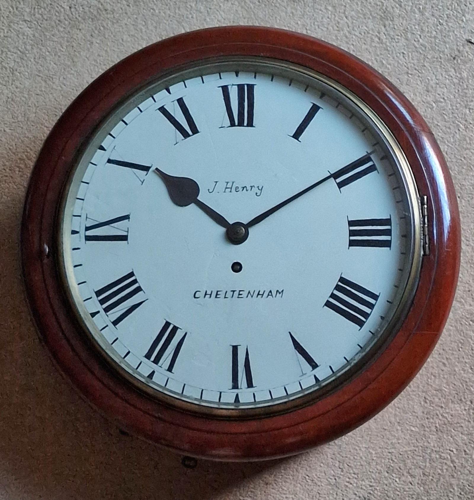 J Henry Cheltenham Dial Wall Clock (1 of 4) J Henry Cheltenham Dial Wall Clock (1 of 4)
