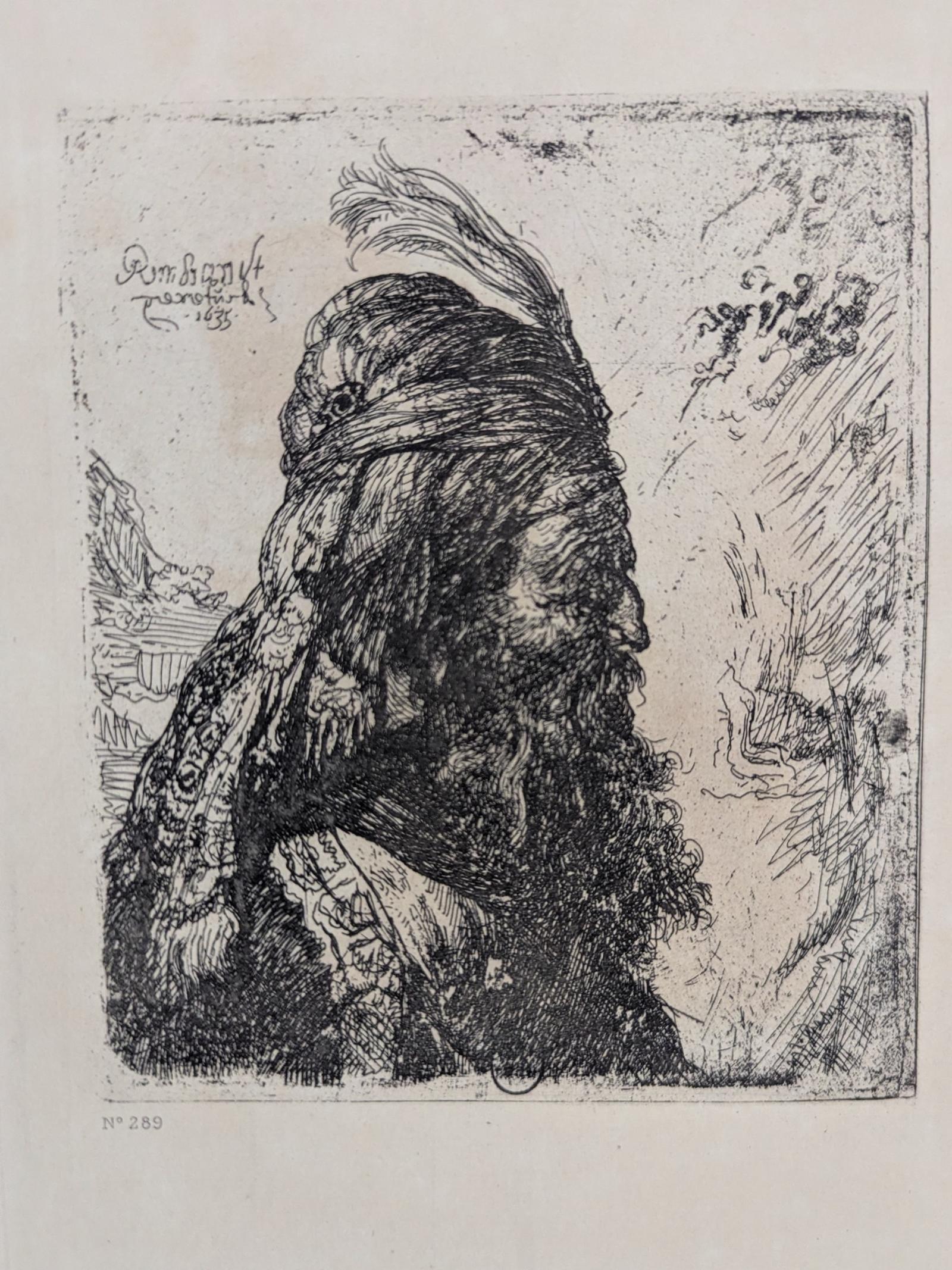 Rembrandt Van Rijn Etching ‘third Oriental Head’ (1 of 3) Rembrandt Van Rijn Etching ‘third Oriental Head’ (1 of 3)