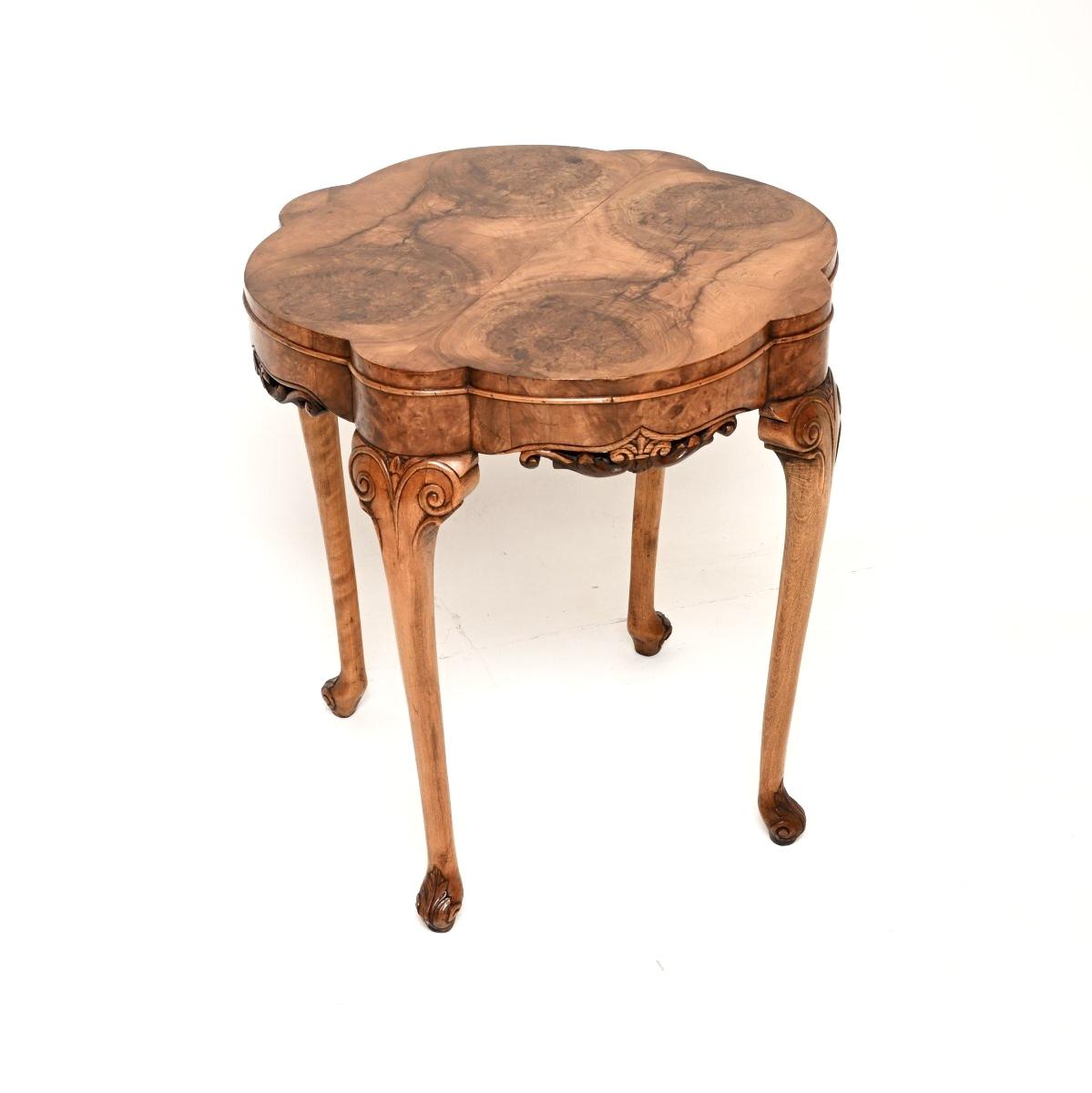 Antique Burr Walnut Occasional Side Table (1 of 7) Antique Burr Walnut Occasional Side Table (1 of 7)