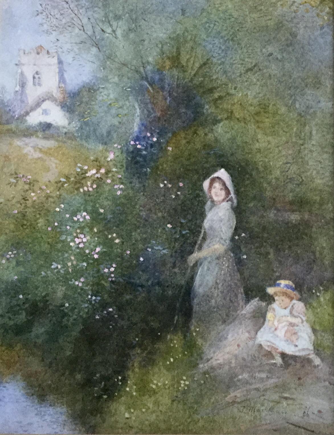 Thomas Mackay Watercolour ‘The Time of Roses’ (1 of 3) Thomas Mackay Watercolour ‘The Time of Roses’ (1 of 3)