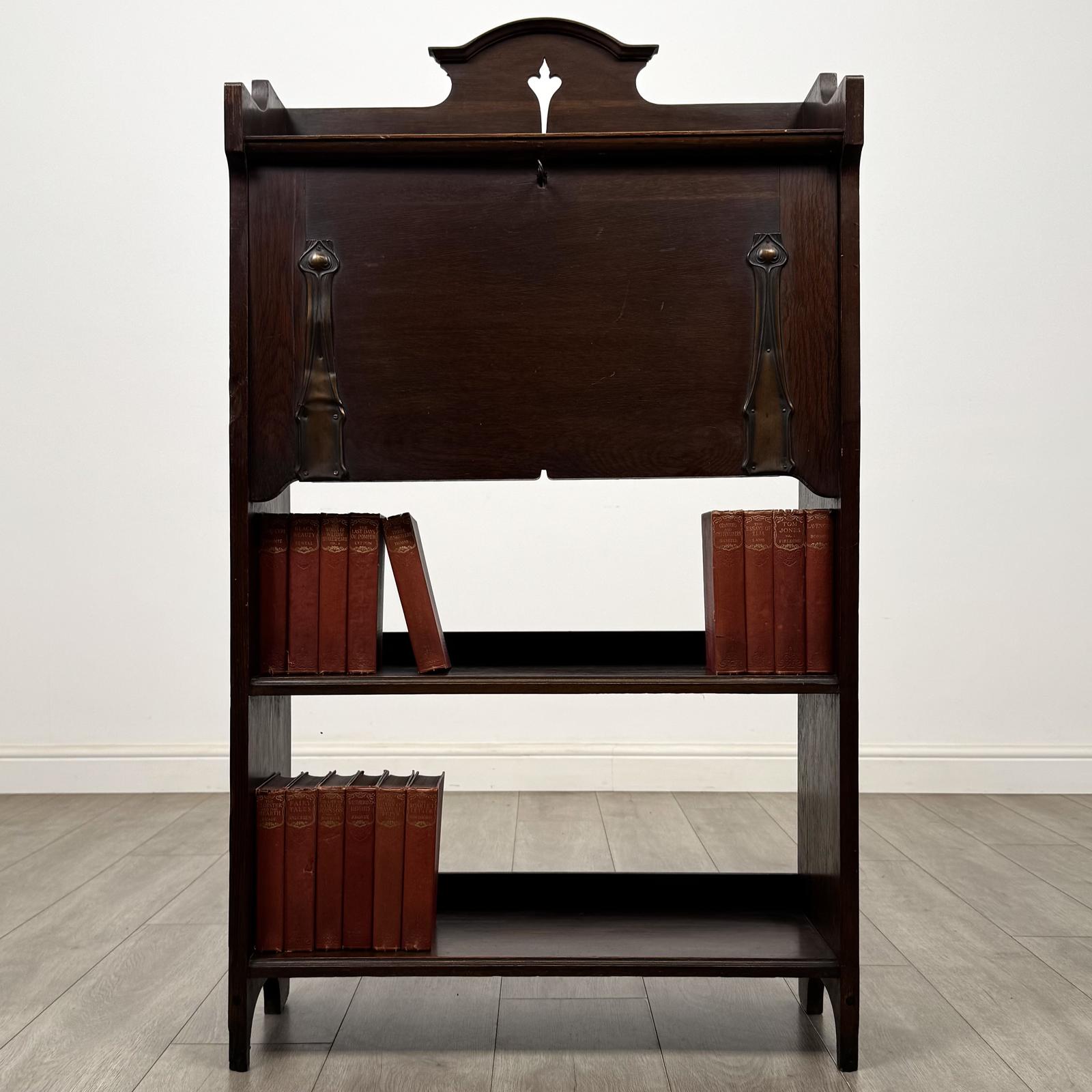 Antique 20th Century Art Nouveau Style Bureau In Mahogany (1 of 13) Antique 20th Century Art Nouveau Style Bureau In Mahogany (1 of 13)
