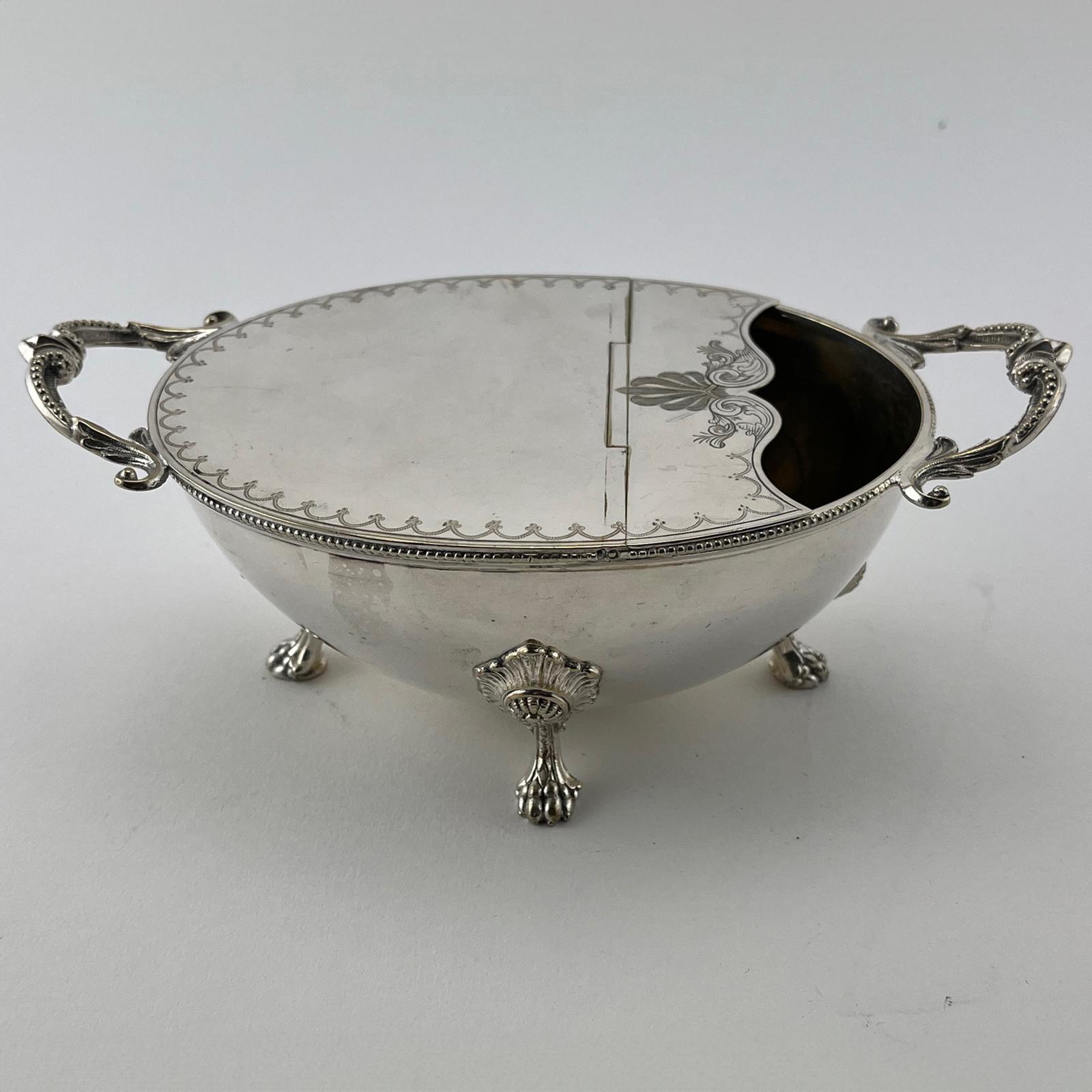 Unusual Oval Victorian Silver Plated Spoon Warmer (1 of 6)