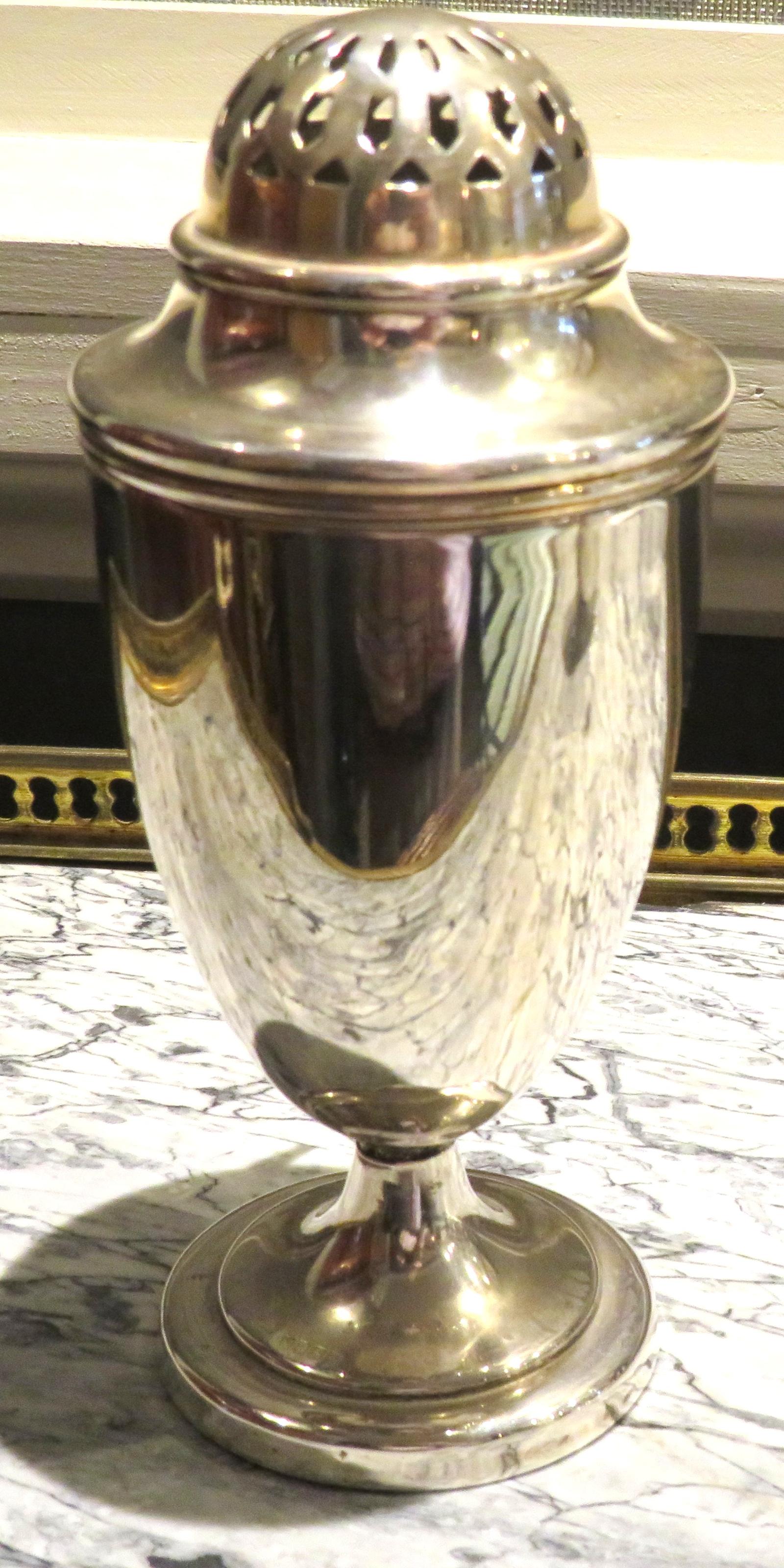 Georgian Silver Pounce Pot or Condiment (1 of 3)