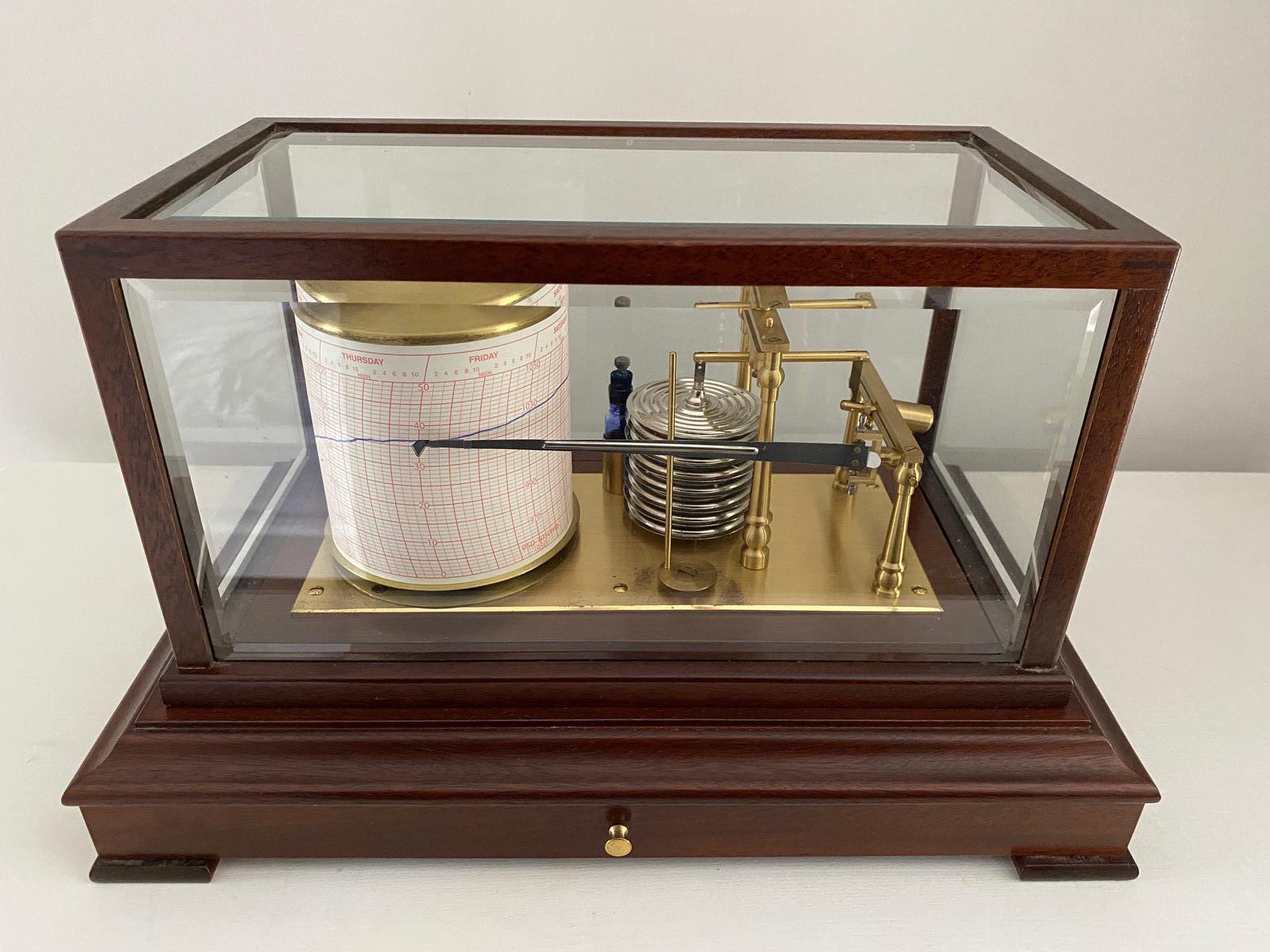 Late 20th Century Mahogany Barograph (1 of 3)