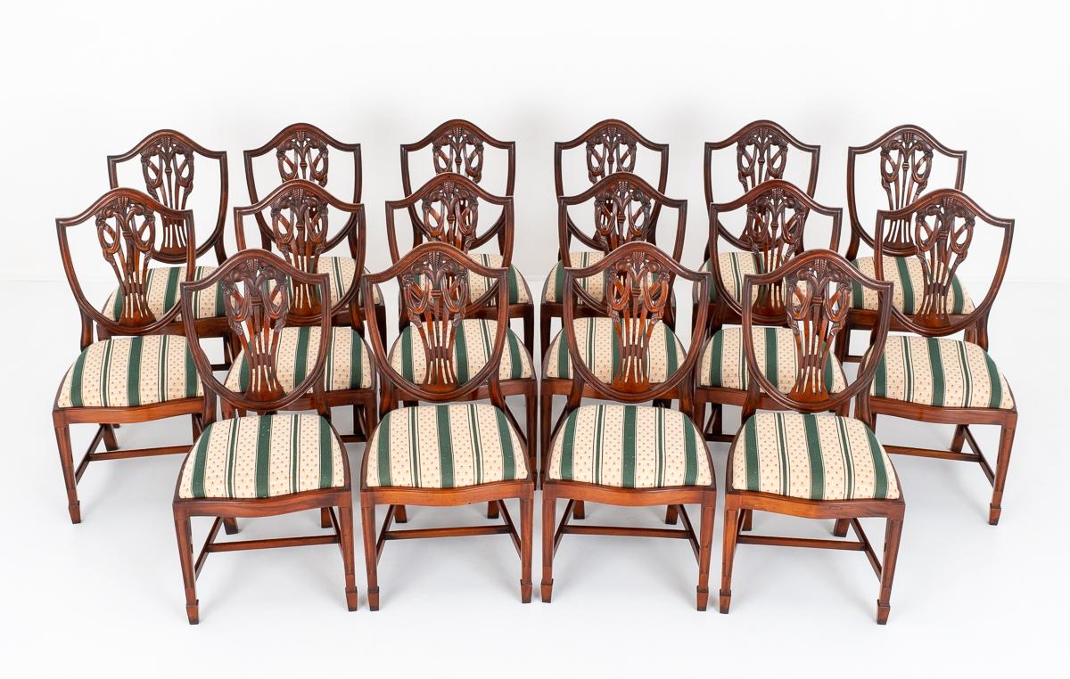 Set of 16 Mahogany Dining Chairs (1 of 9) Set of 16 Mahogany Dining Chairs (1 of 9)
