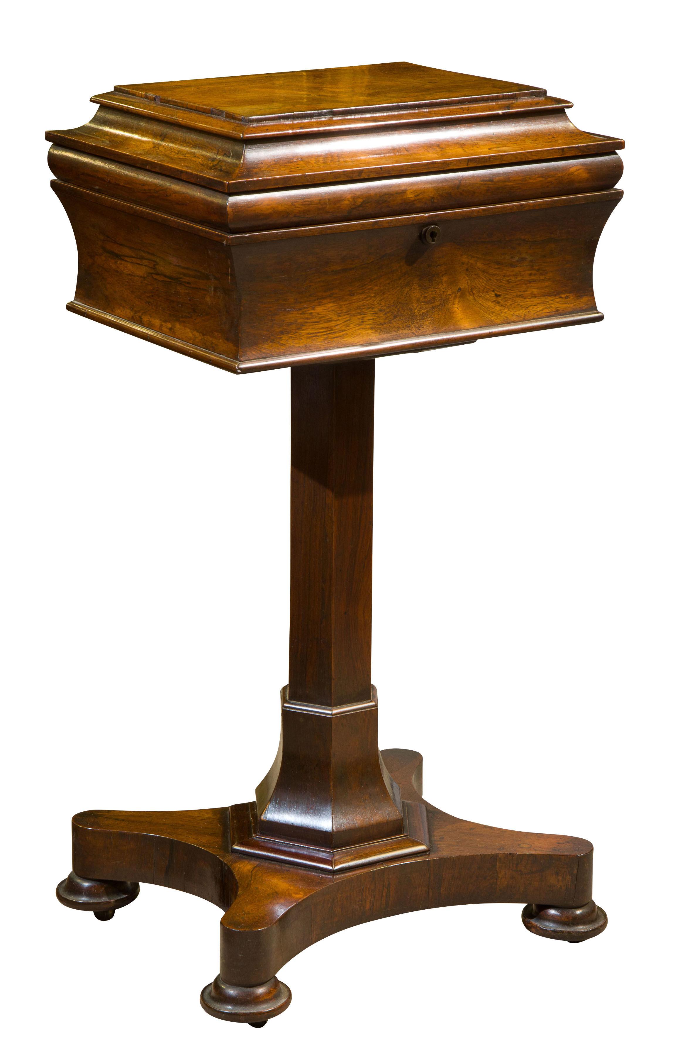 A William IV Rosewood Teapoy (1 of 1)