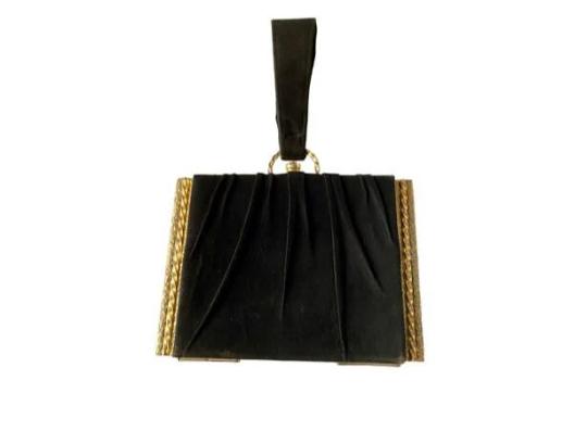 Vintage Suede Vanity Case Powder Compact Carryall Purse Circa 1950 (1 of 10) Vintage Suede Vanity Case Powder Compact Carryall Purse Circa 1950 (1 of 10)