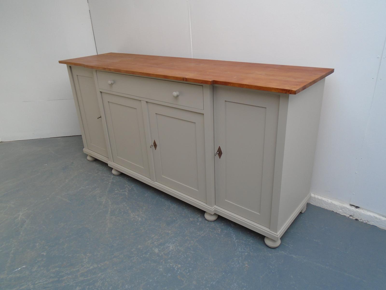 A Fantastically Painted Putty Pine 4 Door Dresser Base / TV Stand (1 of 10)