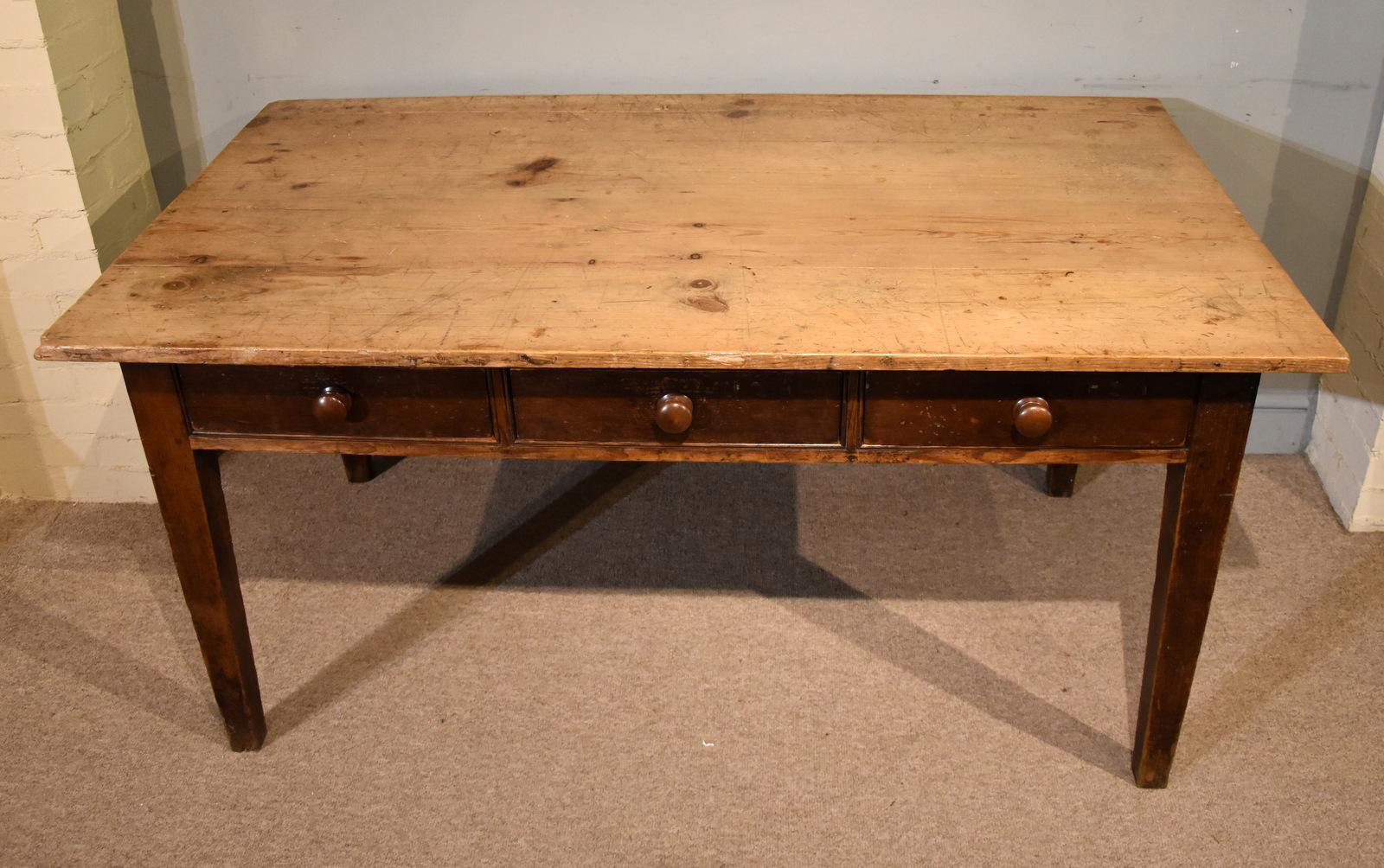 Mid 19th Century Pinewood Farmhouse Table (1 of 6)