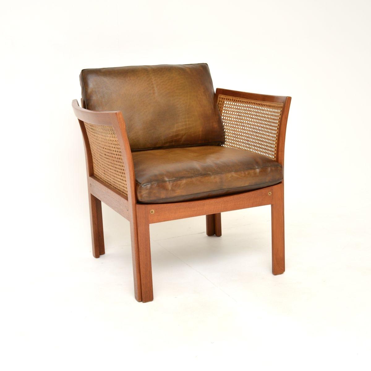 Vintage Danish Teak & Leather Armchair by Illum Wikkelso (1 of 16) Vintage Danish Teak & Leather Armchair by Illum Wikkelso (1 of 16)