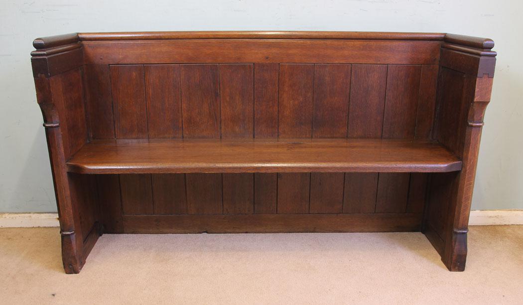 Antique Oak Hall Bench Pew Settle (1 of 12) Antique Oak Hall Bench Pew Settle (1 of 12)