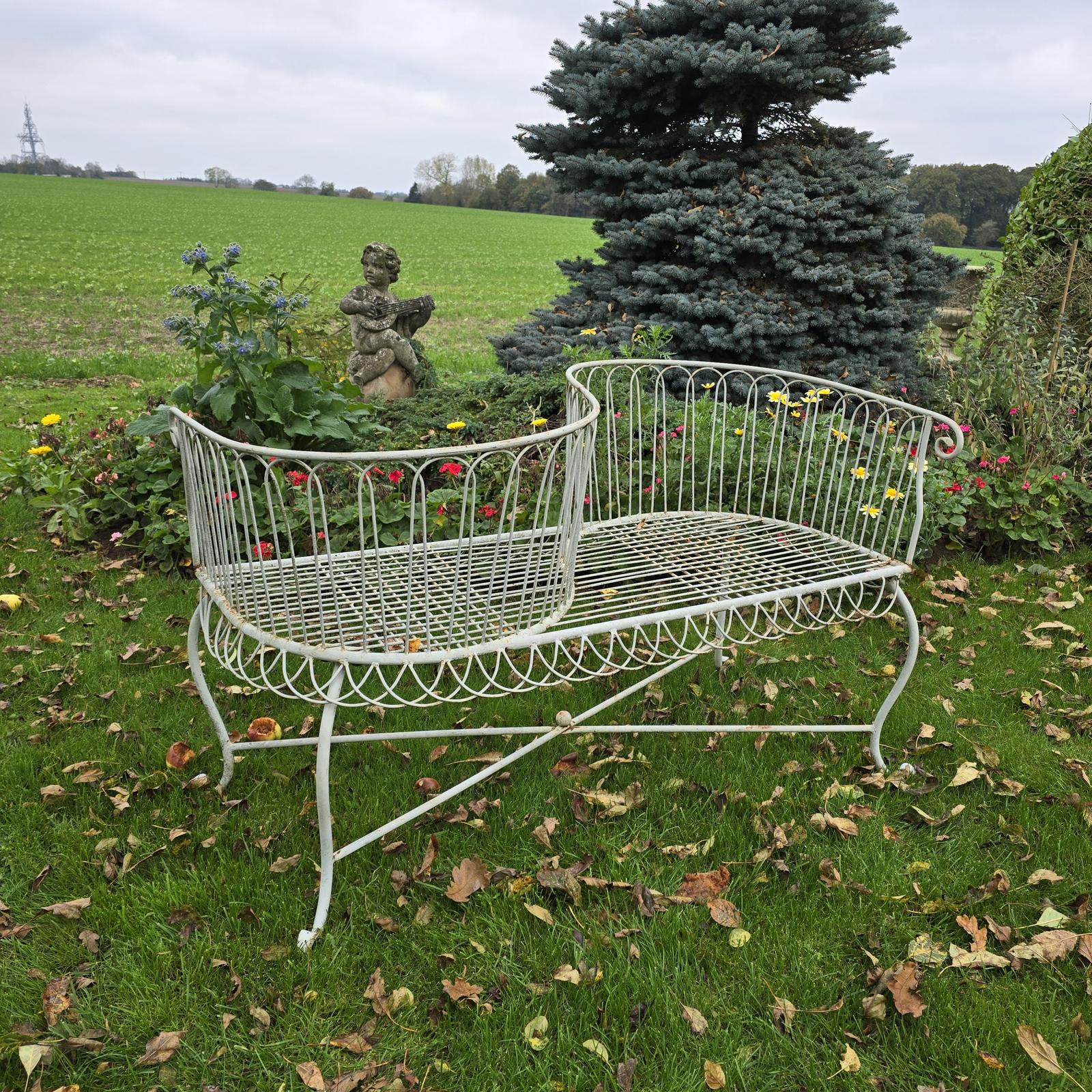 French Conservatory Garden Love Seat (1 of 5)