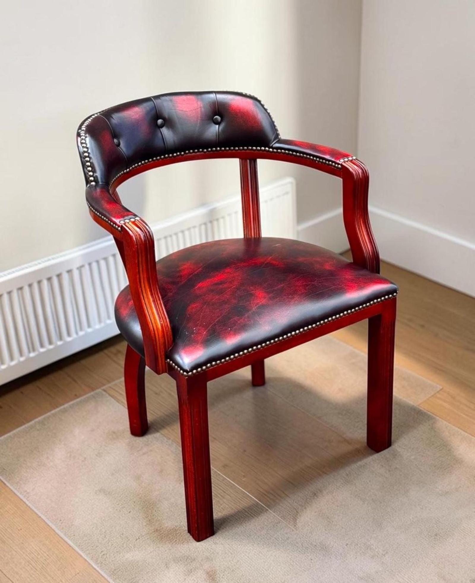 Leather Chesterfield Court Chair / Leather Office Chair (1 of 14) Leather Chesterfield Court Chair / Leather Office Chair (1 of 14)