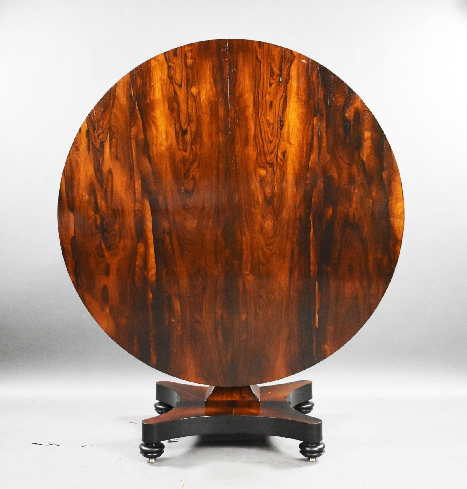 William IV Rosewood Circular Breakfast Table (1 of 5)