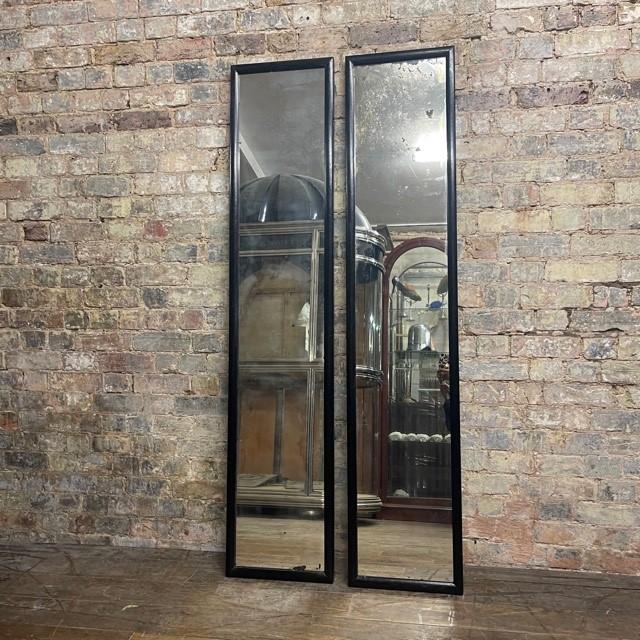 Antique Ebonised Shop Mirrors (1 of 4) Antique Ebonised Shop Mirrors (1 of 4)