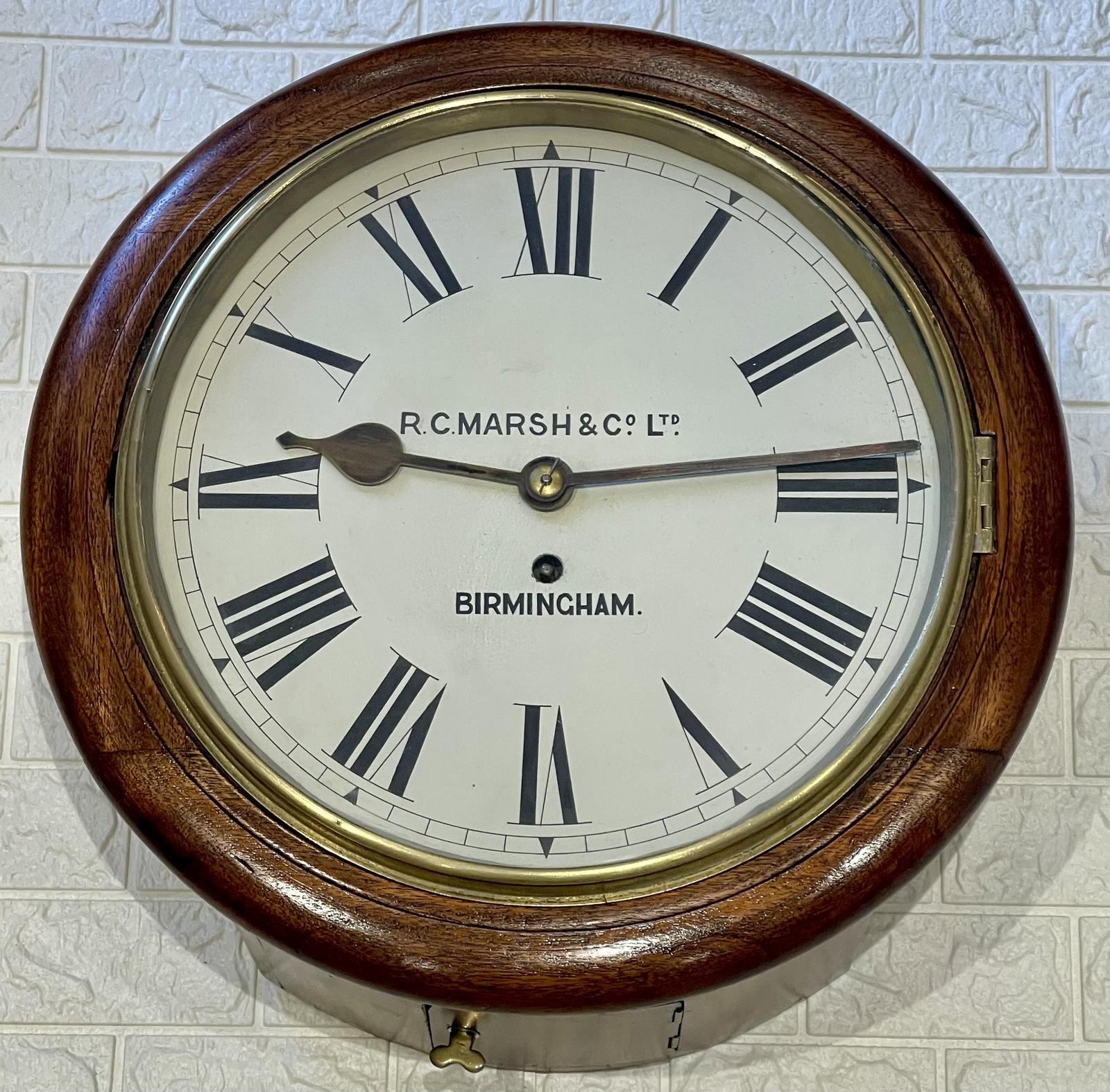 Fusee Oak Dial Wall Clock, Victorian, Lovely (1 of 10) Fusee Oak Dial Wall Clock, Victorian, Lovely (1 of 10)