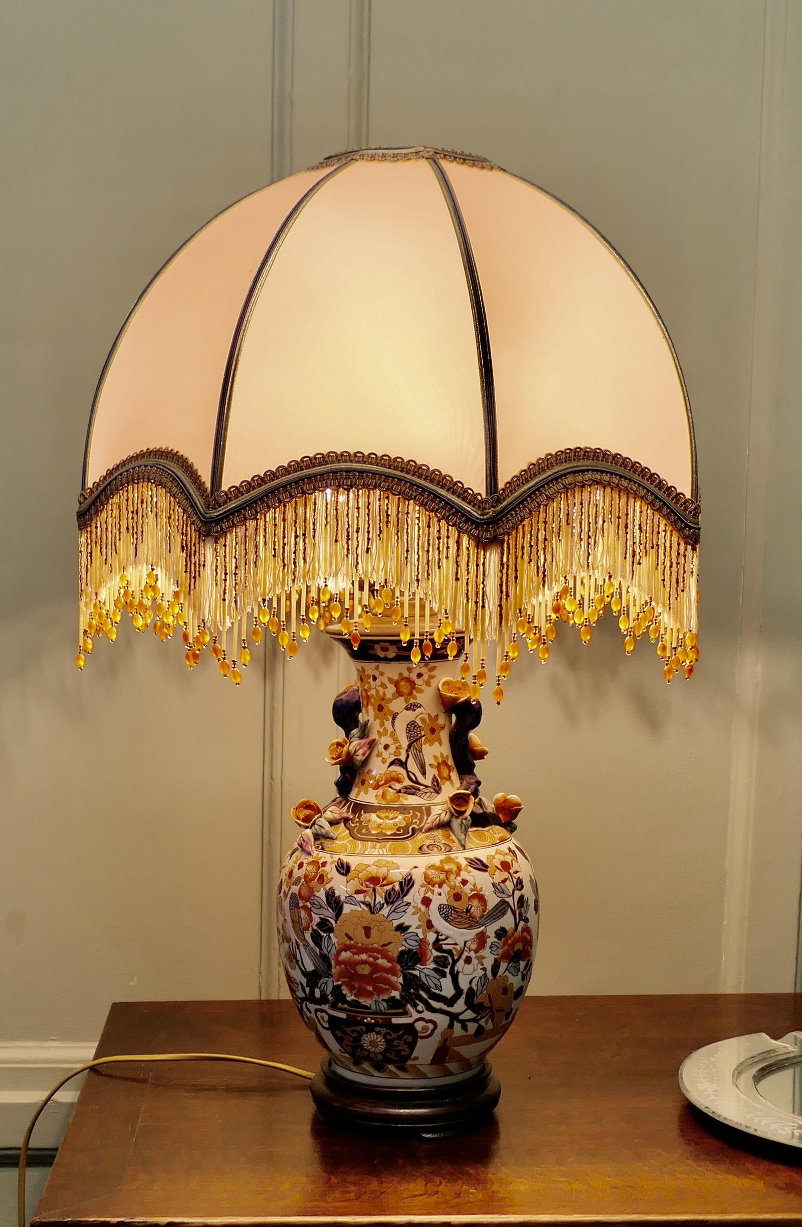Very Lovely Famille Rose Vase Lamp (1 of 6) Very Lovely Famille Rose Vase Lamp (1 of 6)