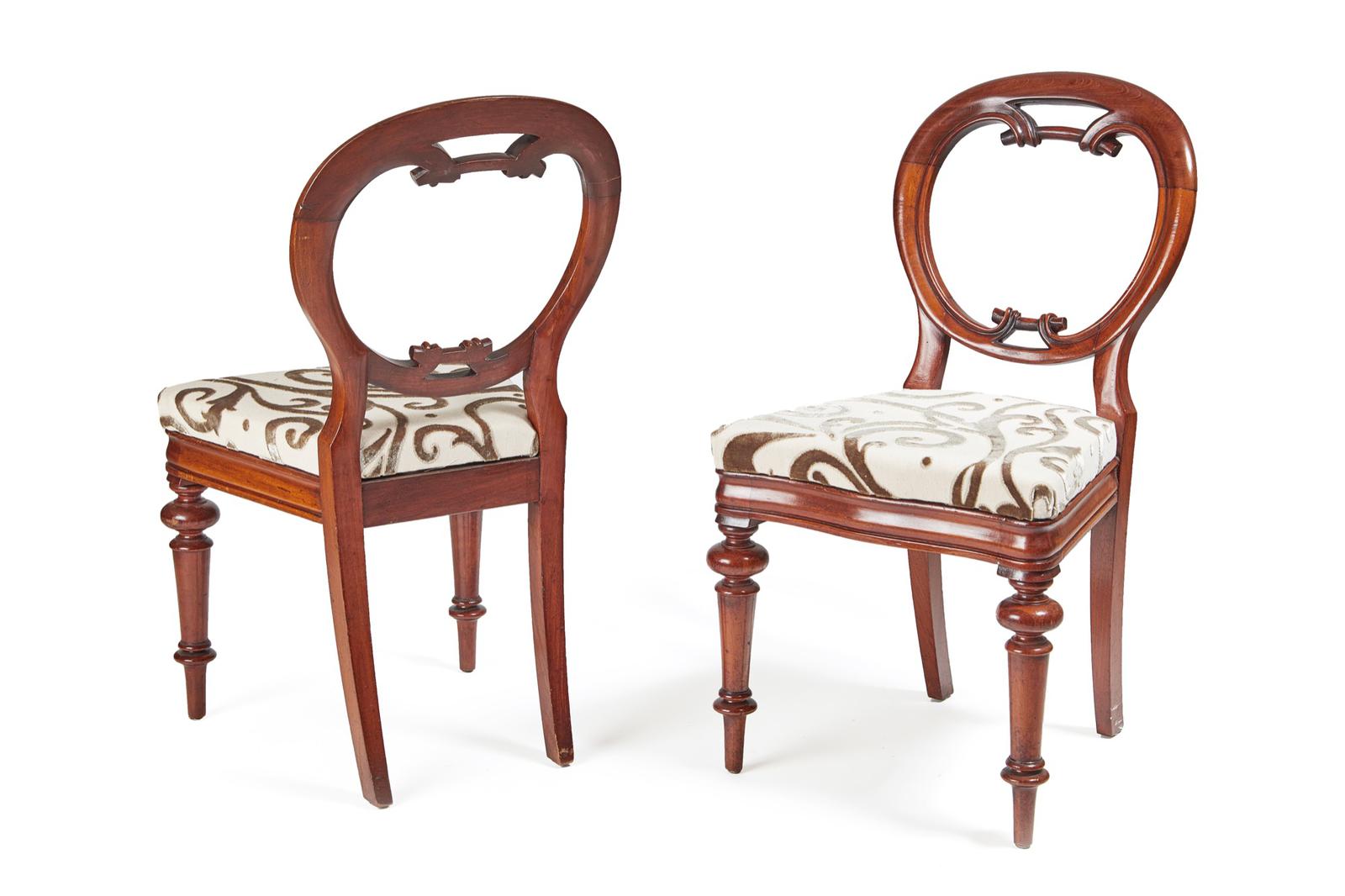 Superb Pair of Antique Victorian Mahogany Balloon Back Chairs (1 of 4) Superb Pair of Antique Victorian Mahogany Balloon Back Chairs (1 of 4)
