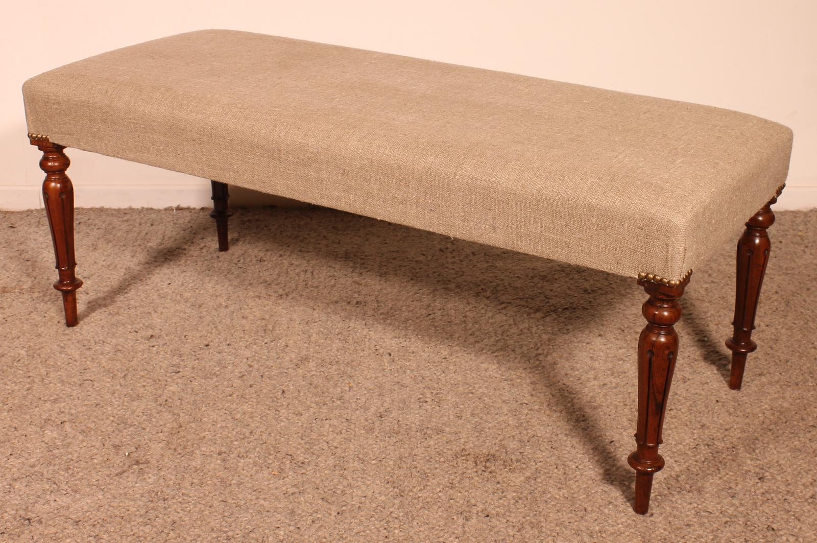 Walnut Bench - 19th Century (1 of 10)