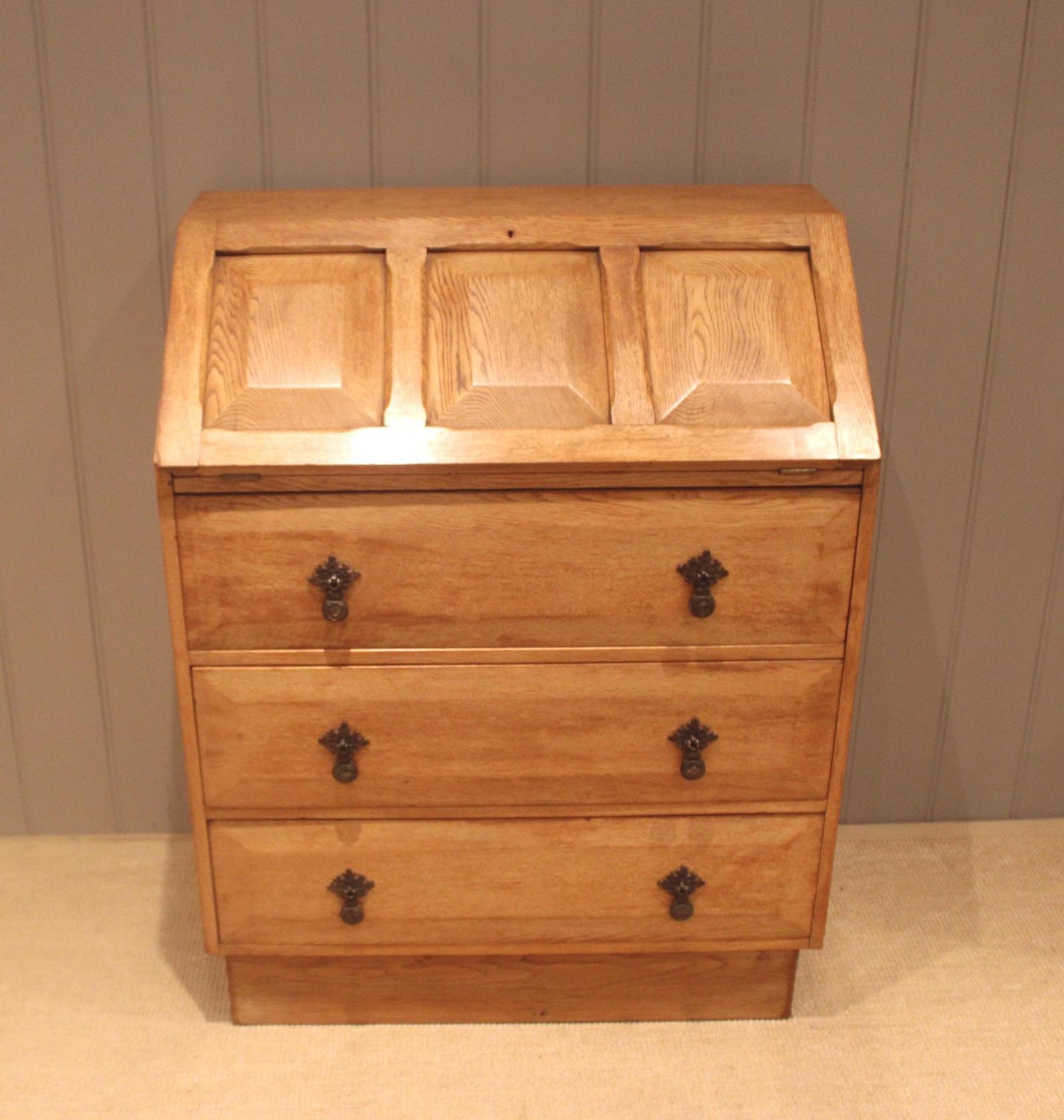 Solid Golden Oak Bureau (1 of 14) Solid Golden Oak Bureau (1 of 14)