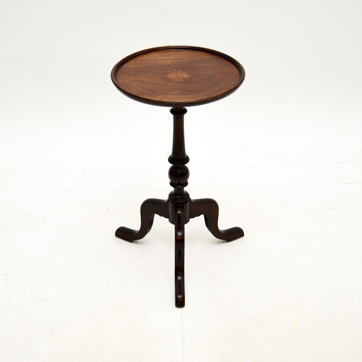 Antique Inlaid Mahogany Wine Table (1 of 6)
