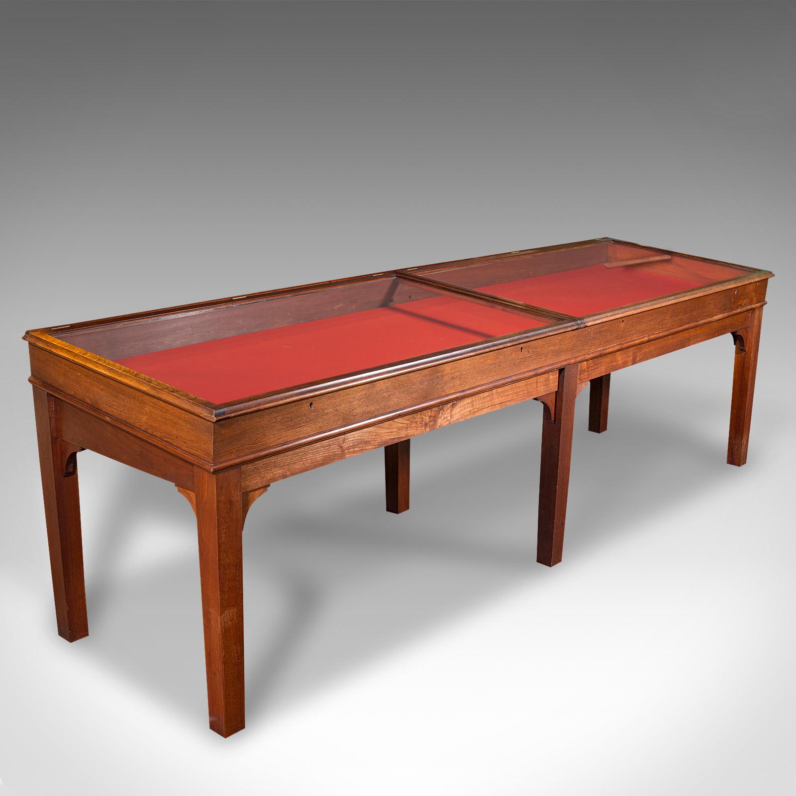 8' 8'' Long Antique Display Cabinet, English, Shop Retail Showcase, Edwardian (1 of 10) 8' 8'' Long Antique Display Cabinet, English, Shop Retail Showcase, Edwardian (1 of 10)