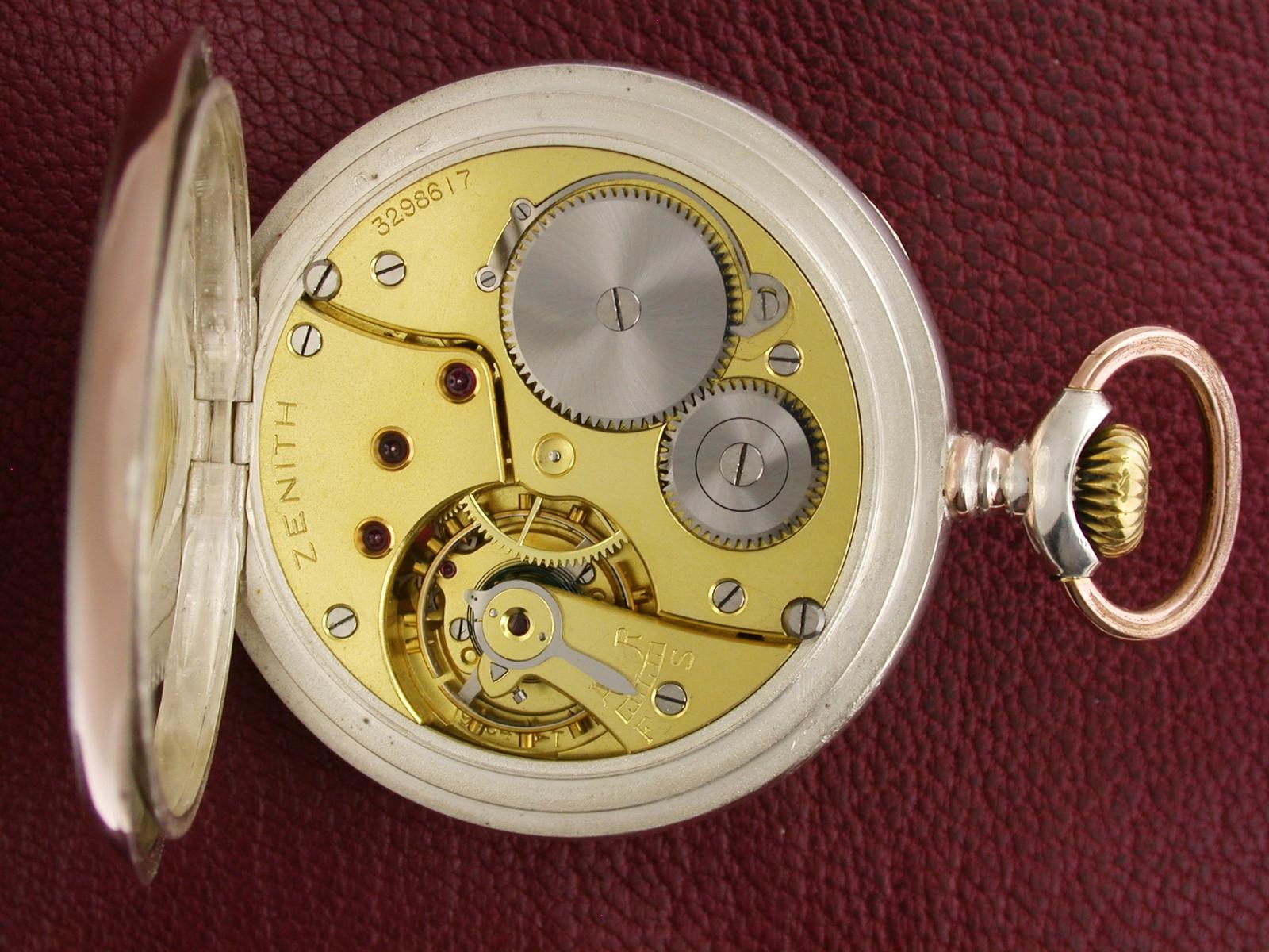 Pocket Watch Zenith Silver 0.800 Open Face Swiss c.1935 (1 of 6) Pocket Watch Zenith Silver 0.800 Open Face Swiss c.1935 (1 of 6)