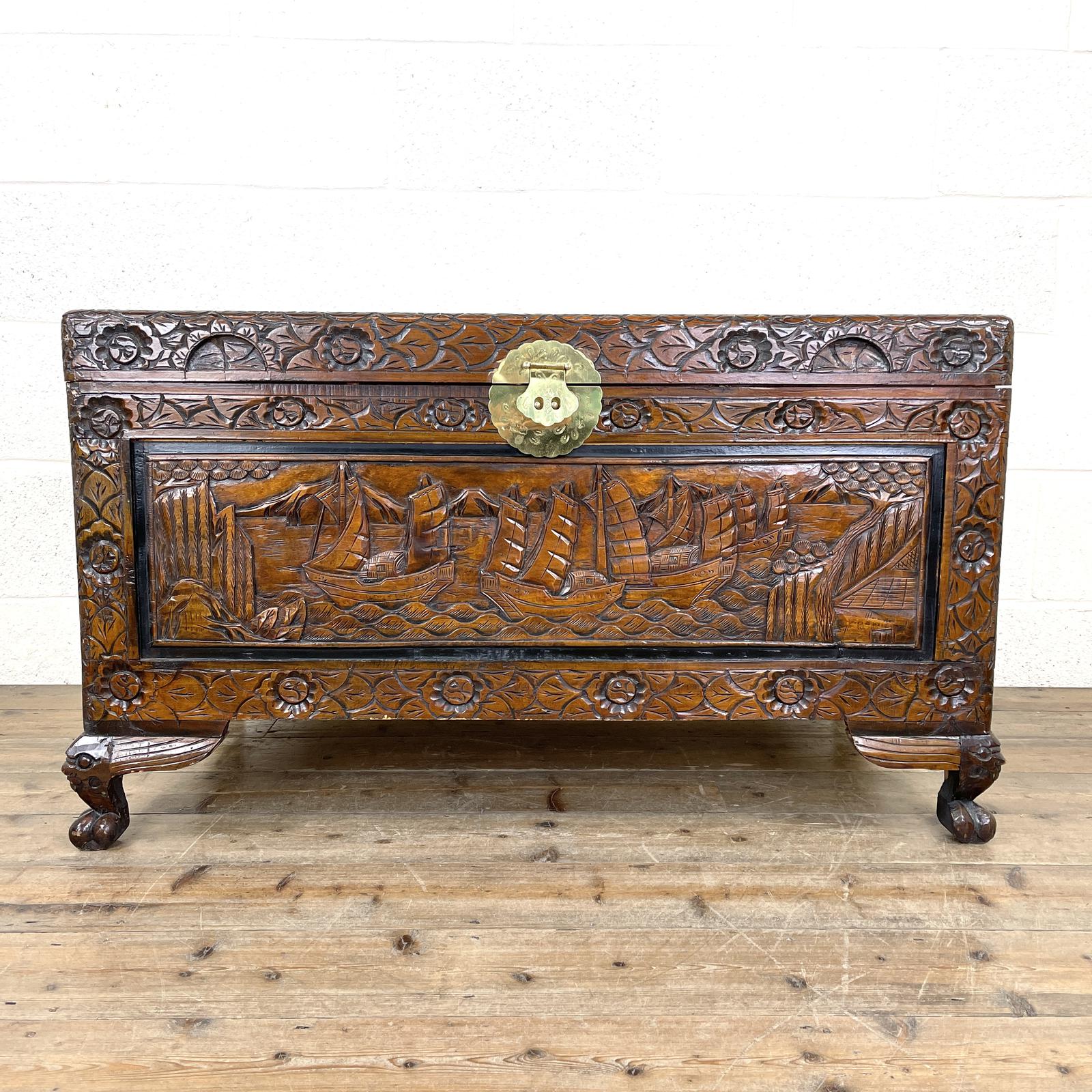 Oriental Camphor Chest or Trunk (1 of 11) Oriental Camphor Chest or Trunk (1 of 11)