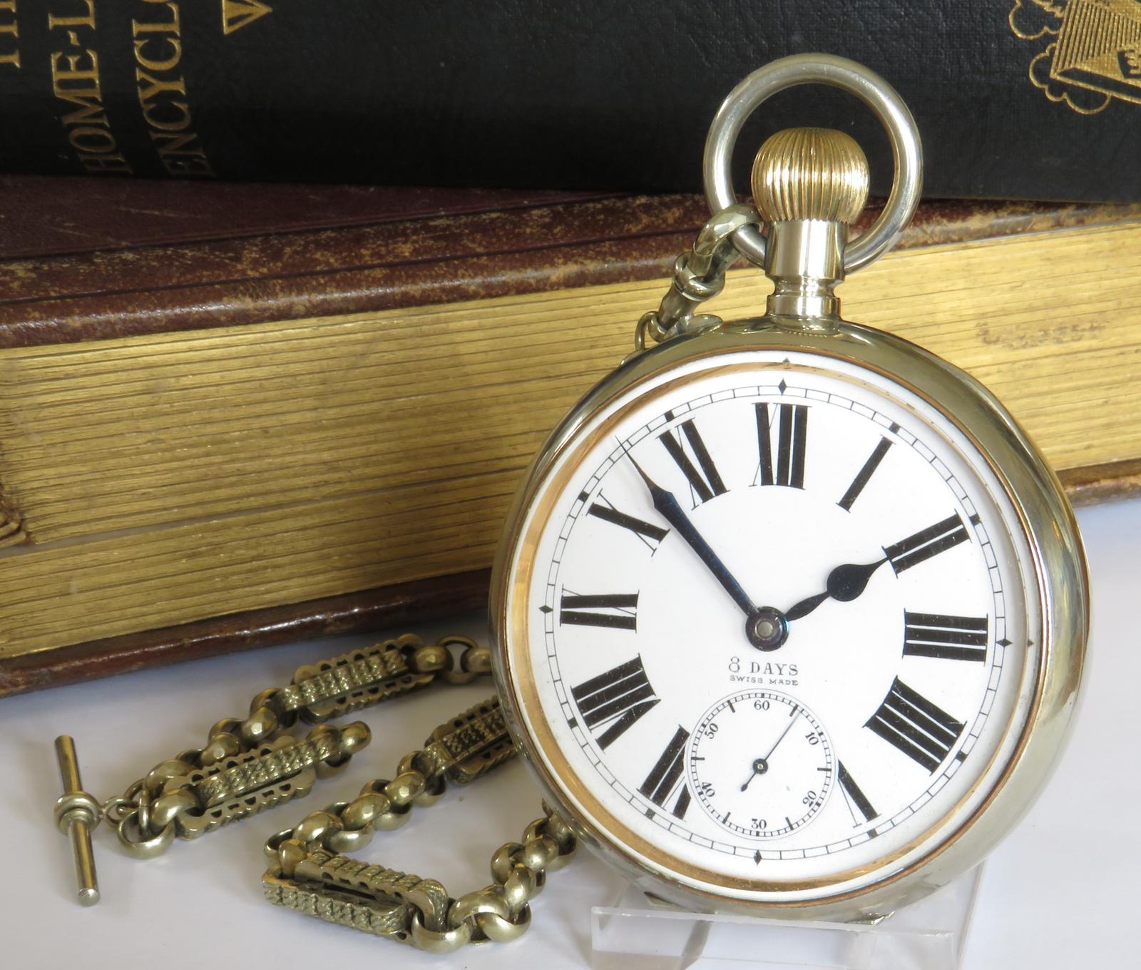 Pocket Watch: Antique Goliath Omega Pocket Watch & Chain (1 of 5) Pocket Watch: Antique Goliath Omega Pocket Watch & Chain (1 of 5)