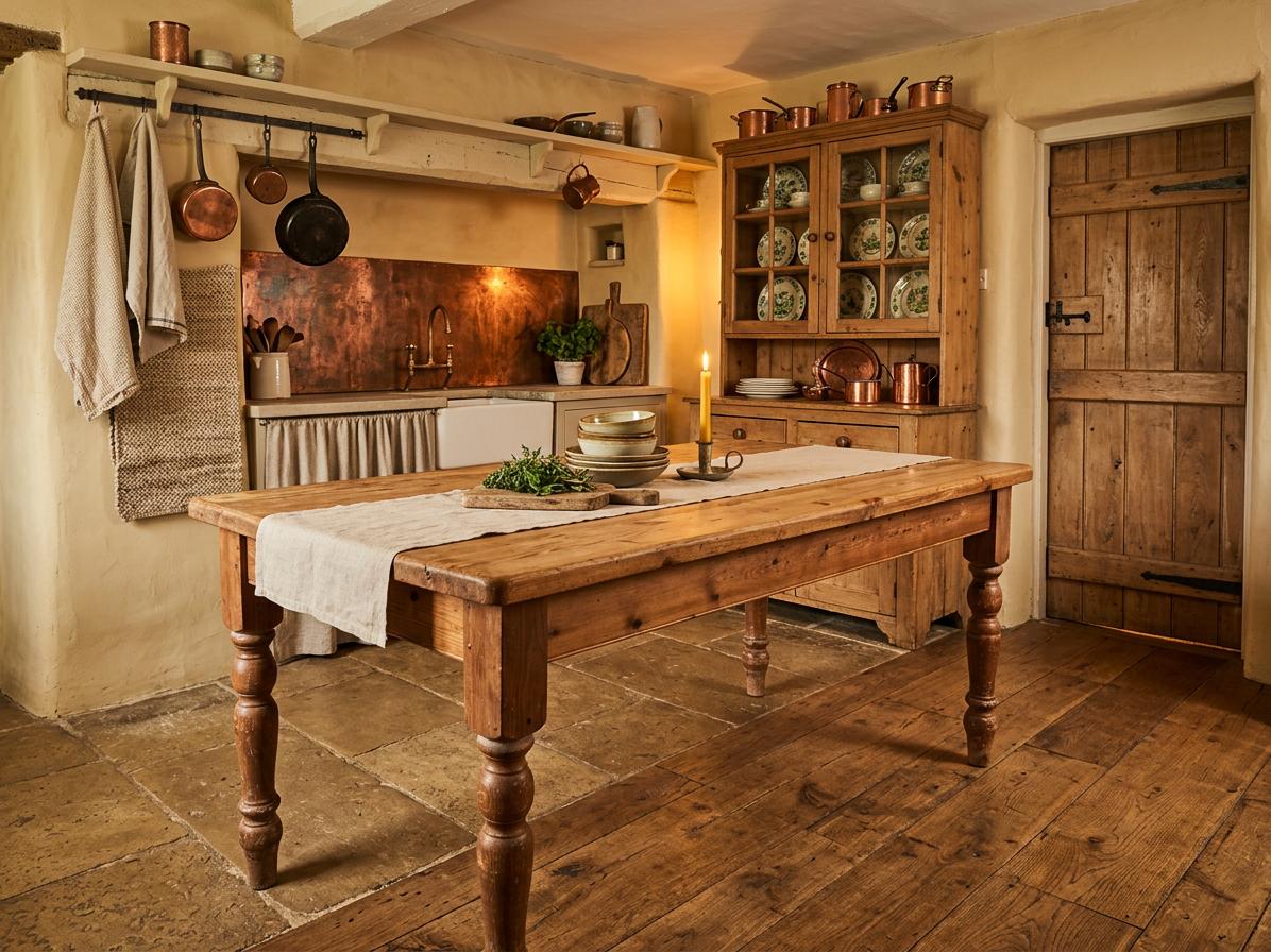 Vintage Large Rustic Pine Farmhouse Table (1 of 9) Vintage Large Rustic Pine Farmhouse Table (1 of 9)