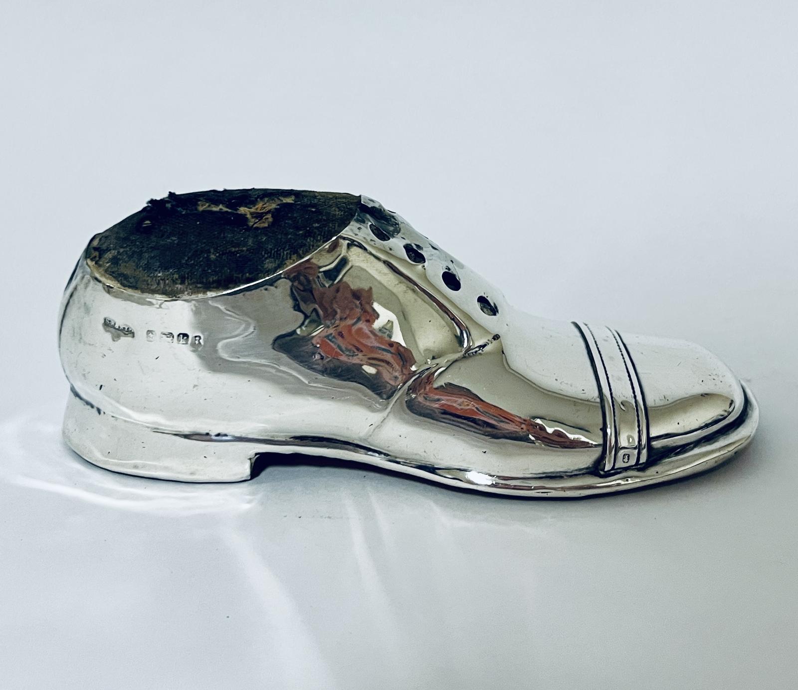 Antique Silver Shoe Pin Cushion (1 of 13)