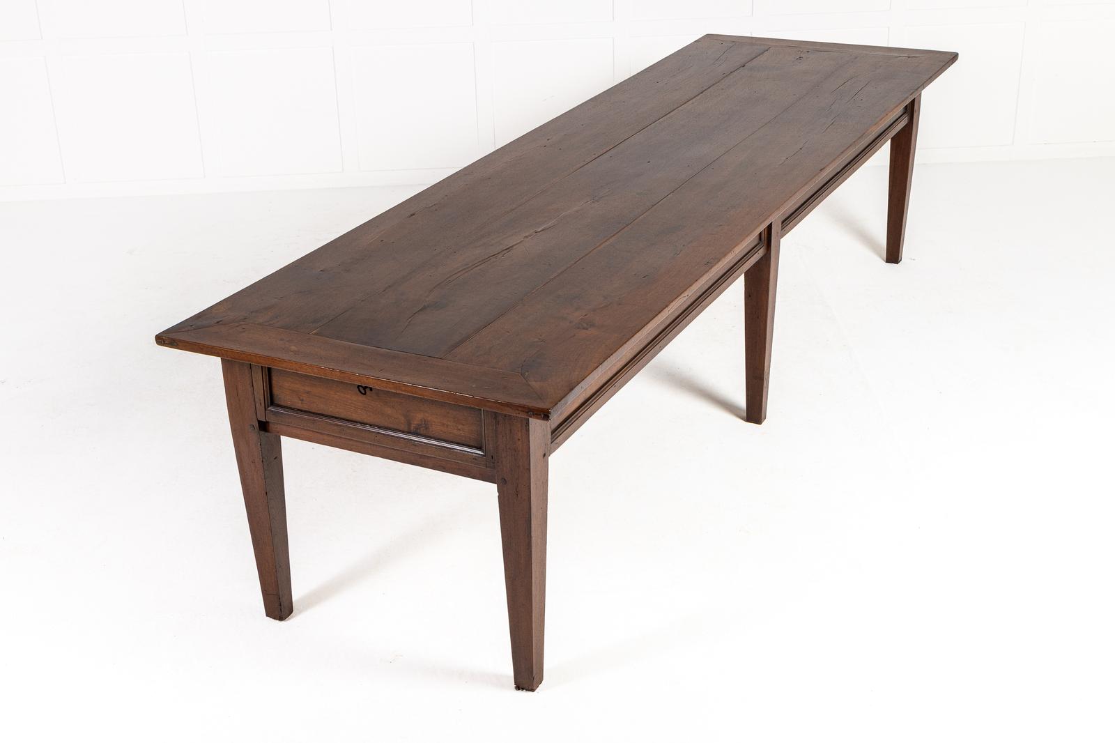 Large 18th Century Italian Walnut Table (1 of 8)