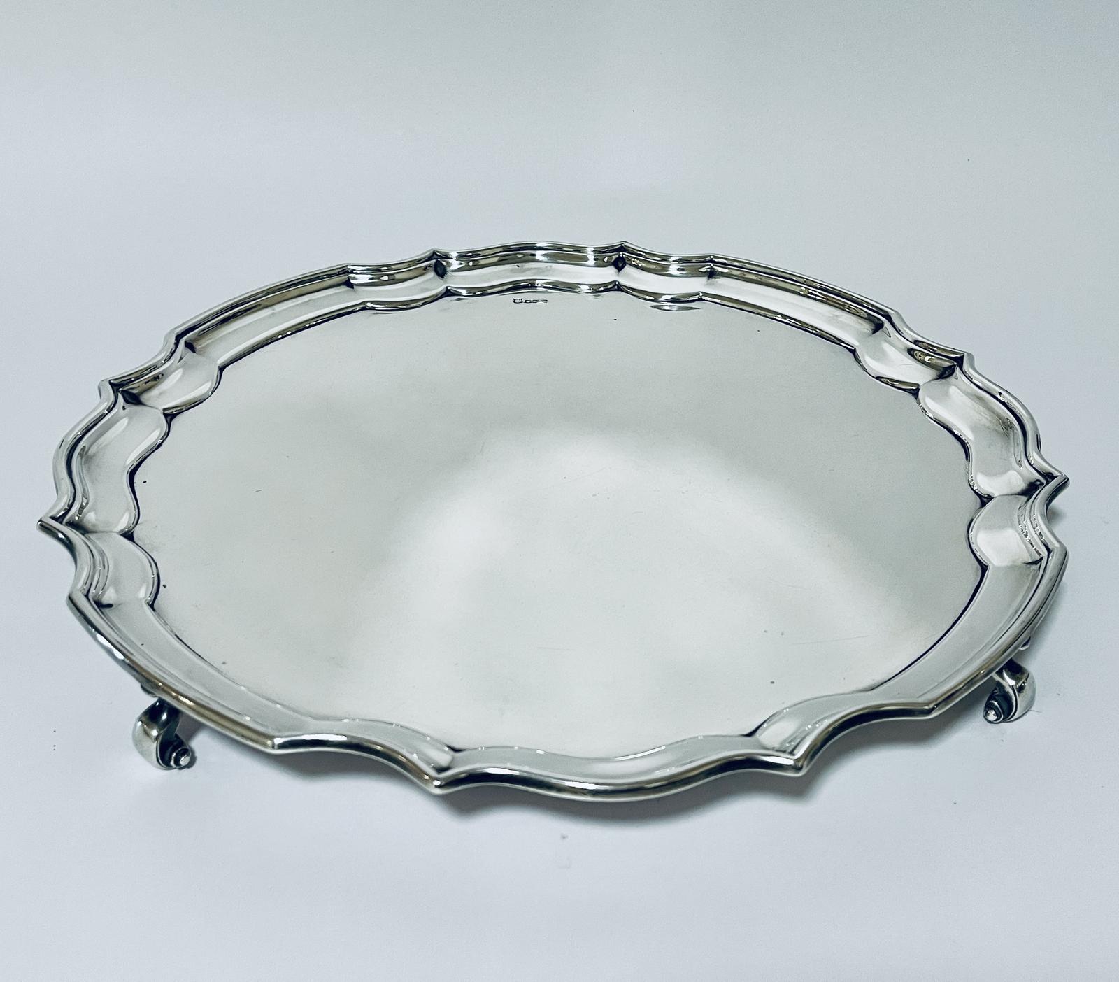 Large Antique Silver Salver (1 of 8) Large Antique Silver Salver (1 of 8)
