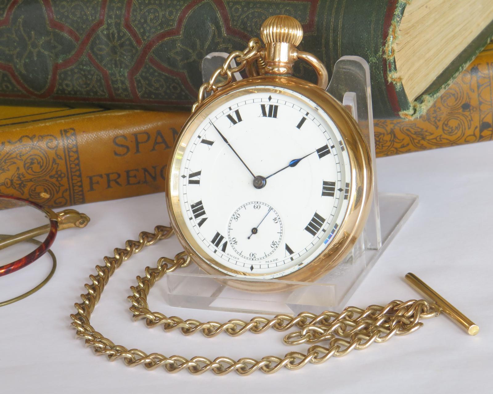 Pocket Watch: Antique Vertex Pocket Watch & Chain (1 of 5) Pocket Watch: Antique Vertex Pocket Watch & Chain (1 of 5)