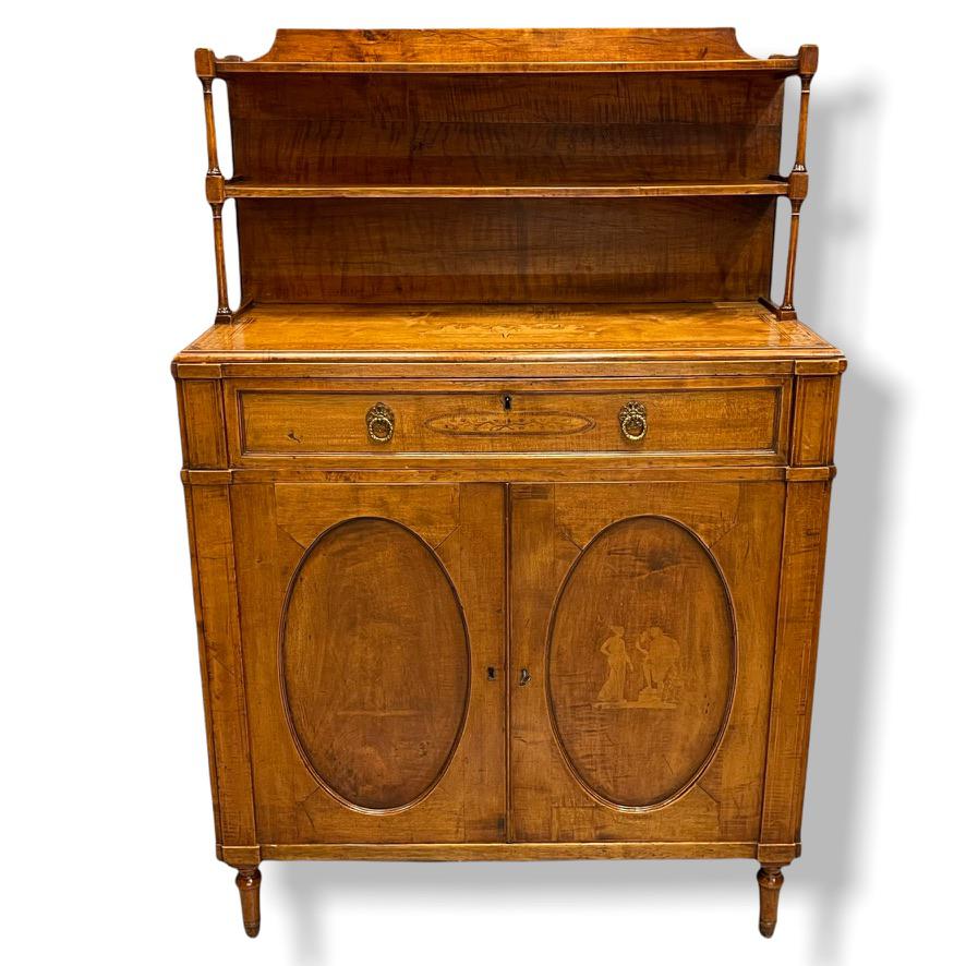 Regency Satinwood Chiffonier with Stencil Work (1 of 10)