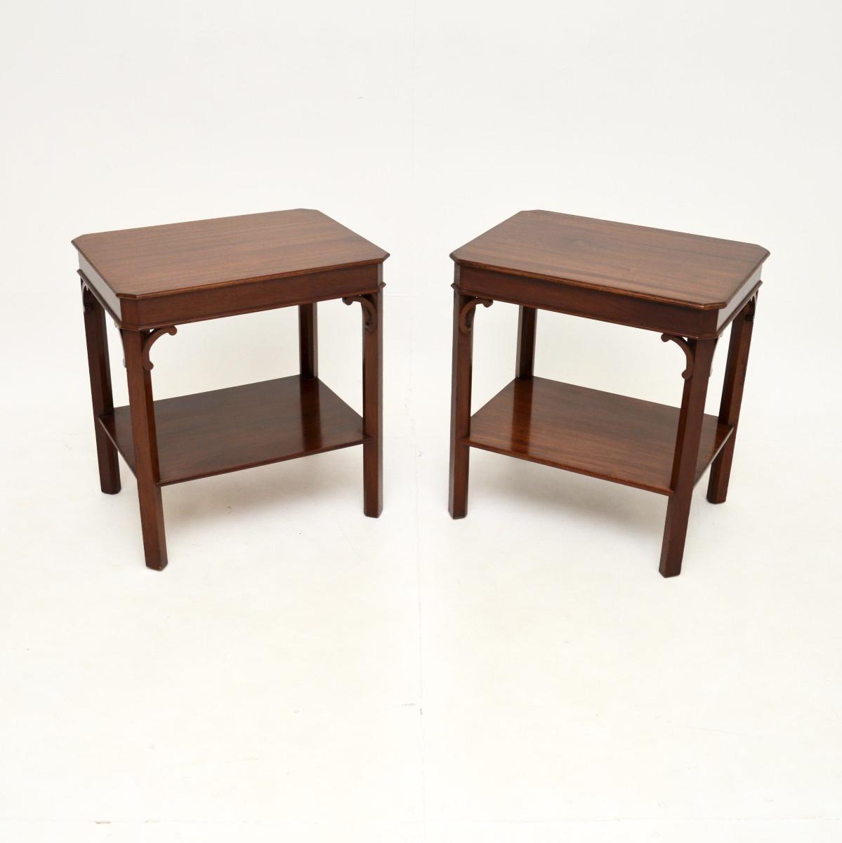 Pair of Mahogany Side Tables (1 of 6) Pair of Mahogany Side Tables (1 of 6)