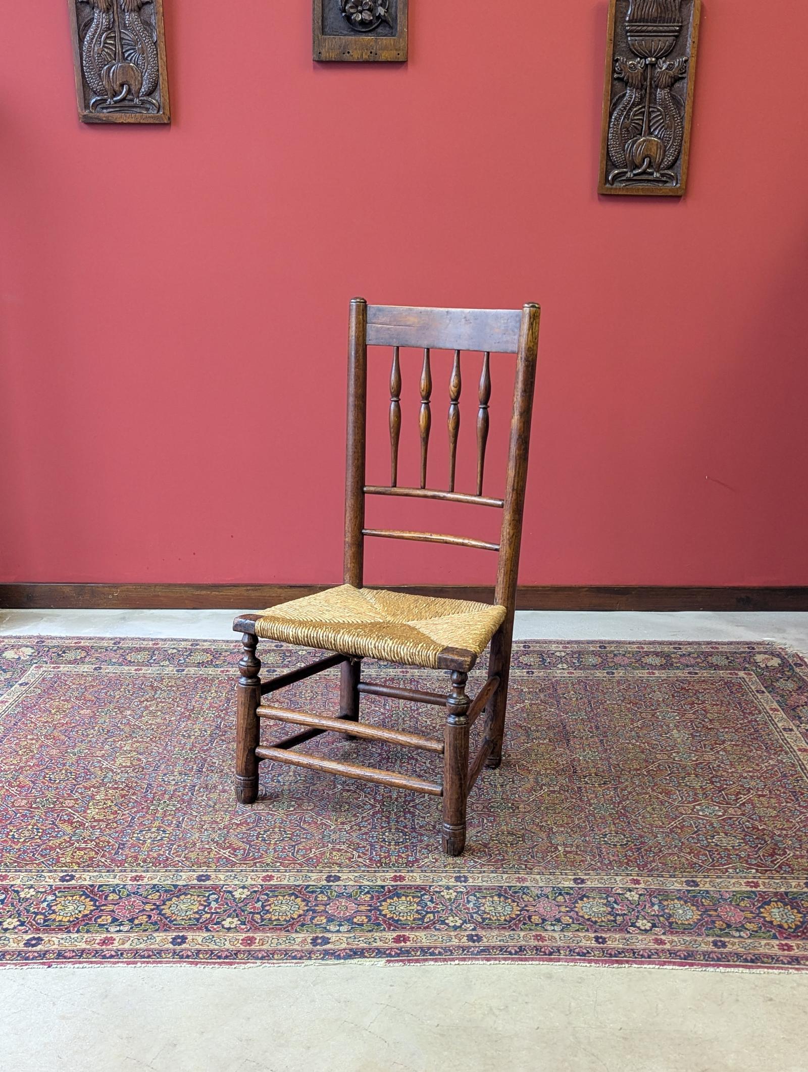 Antique Georgian Ash & Beech Country Side Chair (1 of 10)