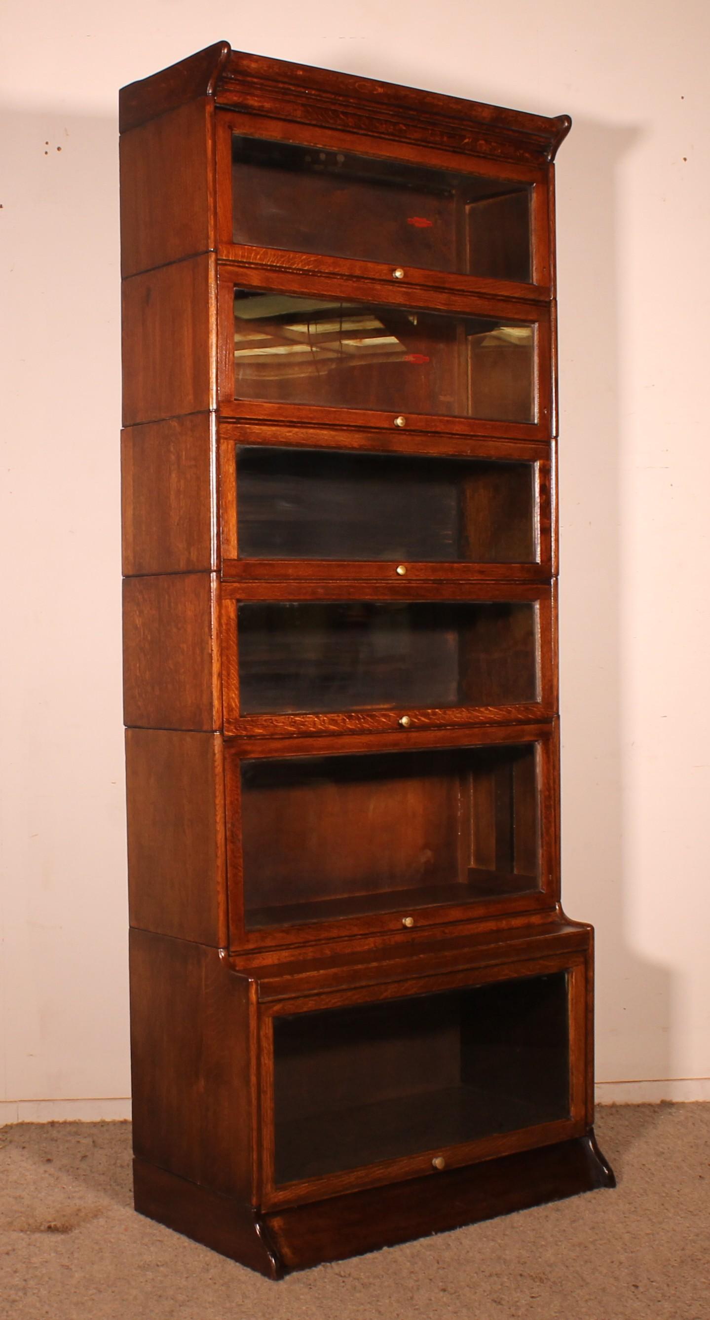 Stacking Bookcase in Oak of 6 Elements with Advanced Lower Part (1 of 10) Stacking Bookcase in Oak of 6 Elements with Advanced Lower Part (1 of 10)