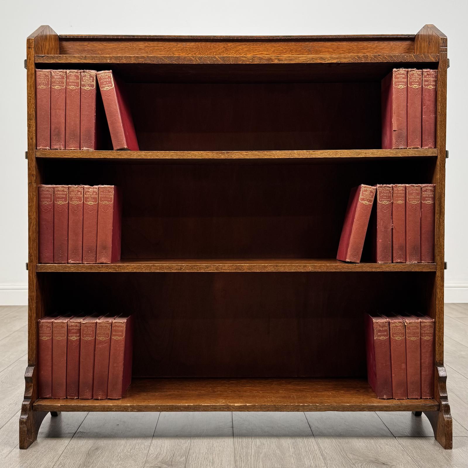 Antique 20th Century Open Bookcase in Golden Oak (1 of 10) Antique 20th Century Open Bookcase in Golden Oak (1 of 10)