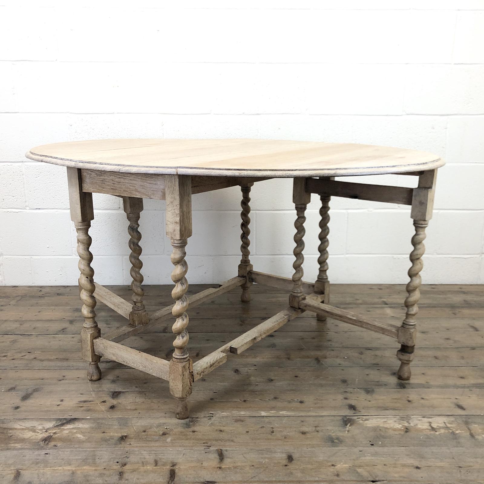 Antique Pale Oak Gateleg Table with Drop Leaf (1 of 10) Antique Pale Oak Gateleg Table with Drop Leaf (1 of 10)