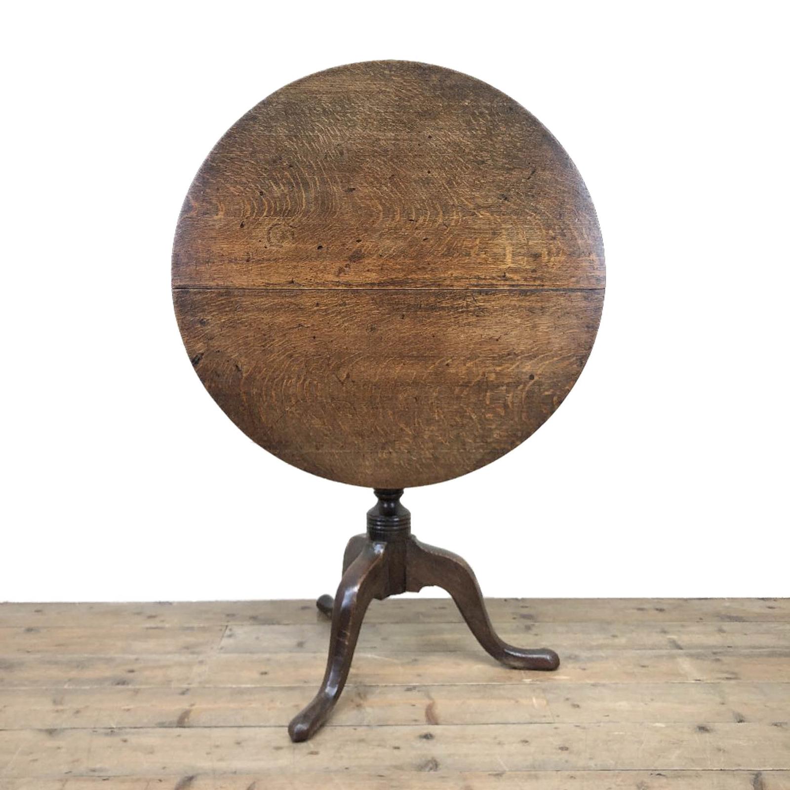 Antique 19th Century Georgian Oak Pillar Table (1 of 7) Antique 19th Century Georgian Oak Pillar Table (1 of 7)