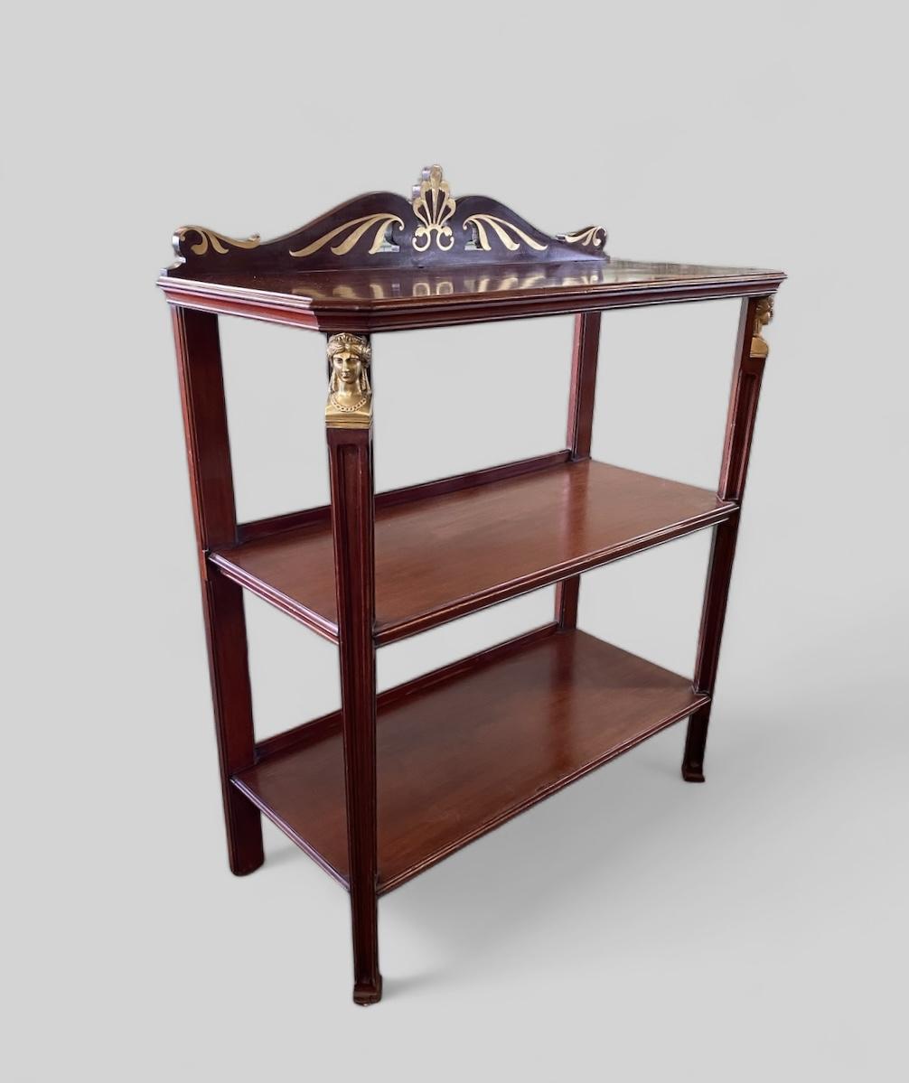 Mahogany & Brass Inlay Buffet (1 of 8)