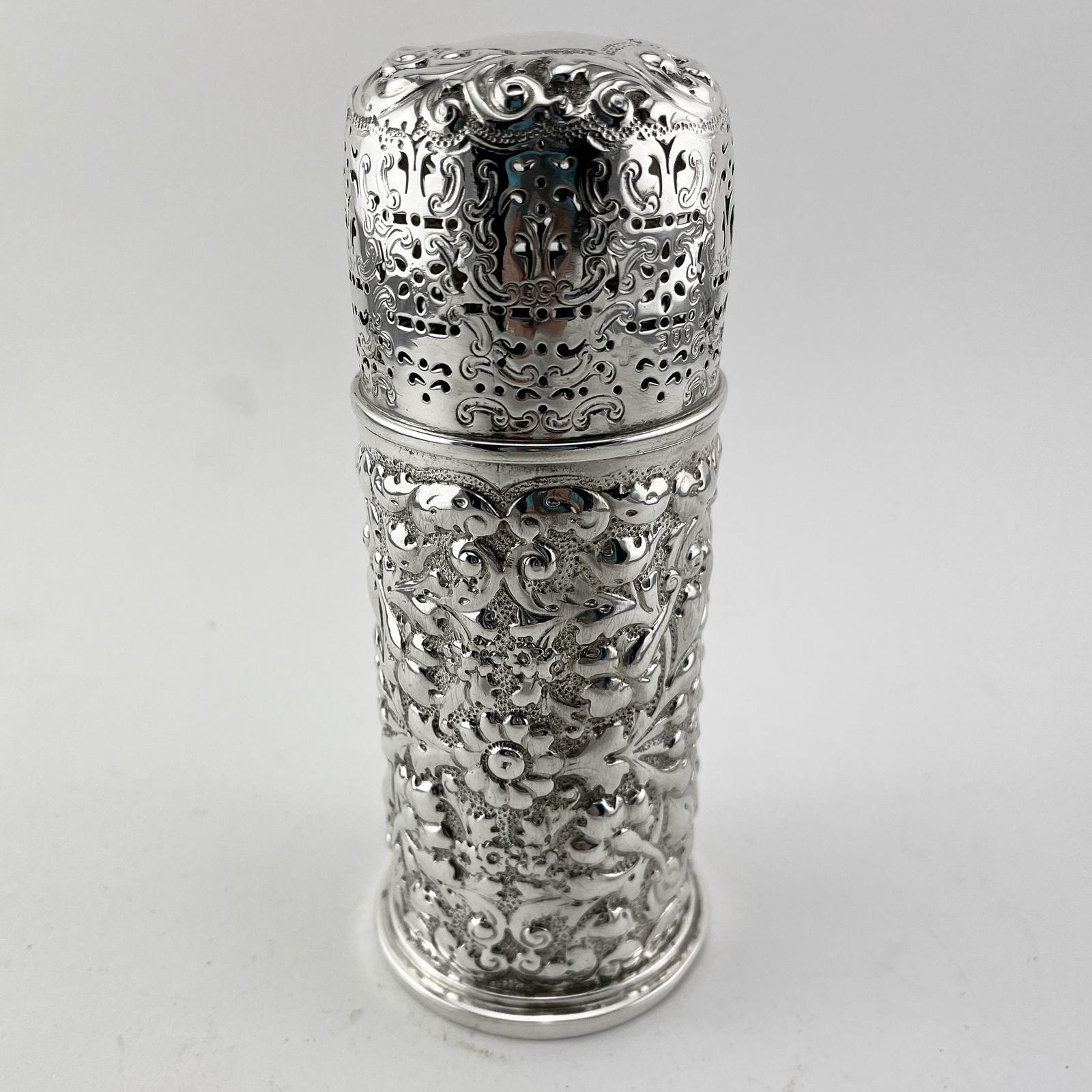 Impressive Victorian Sterling Silver Sugar Caster (1 of 6)