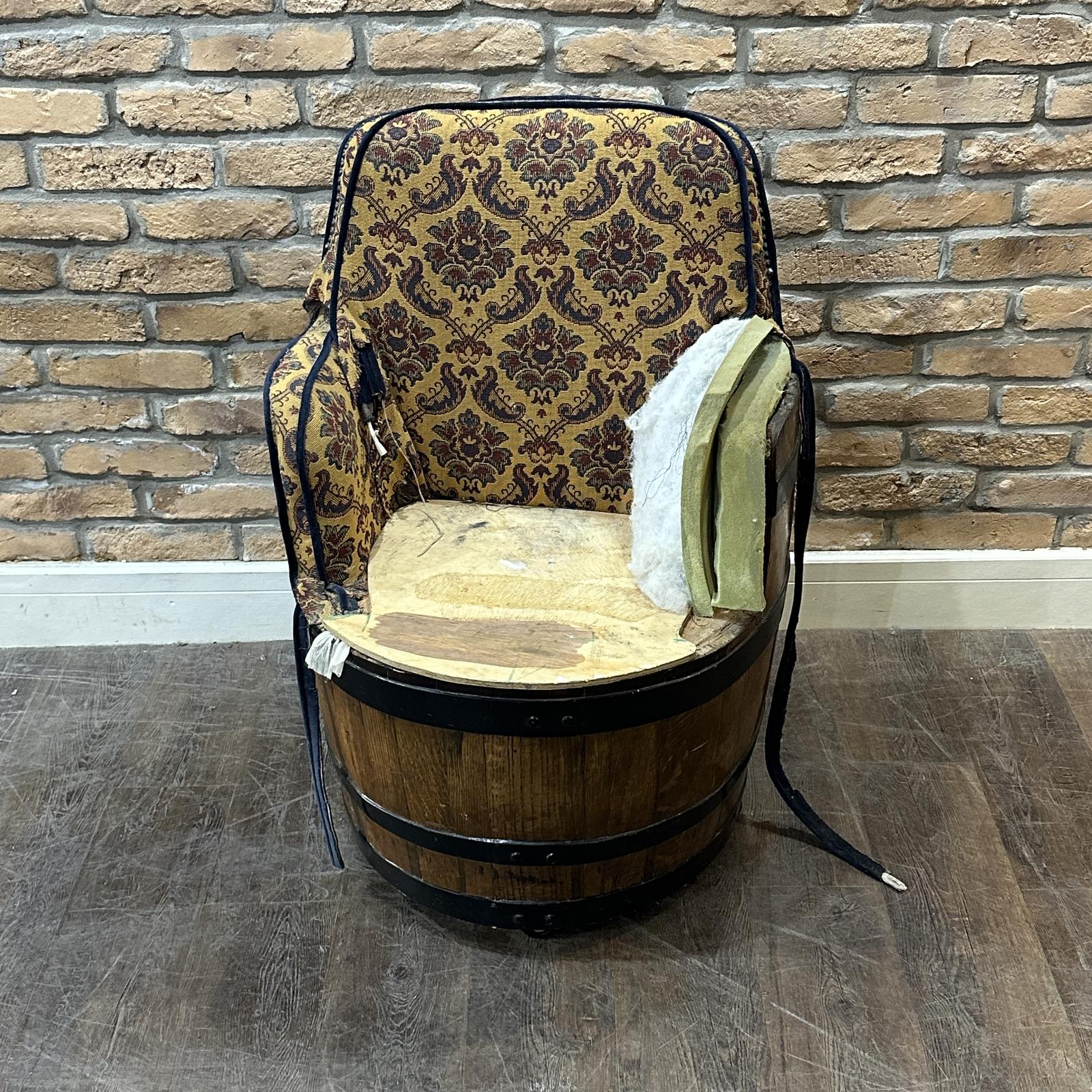 1930s Antique Barrel Chair (1 of 5)