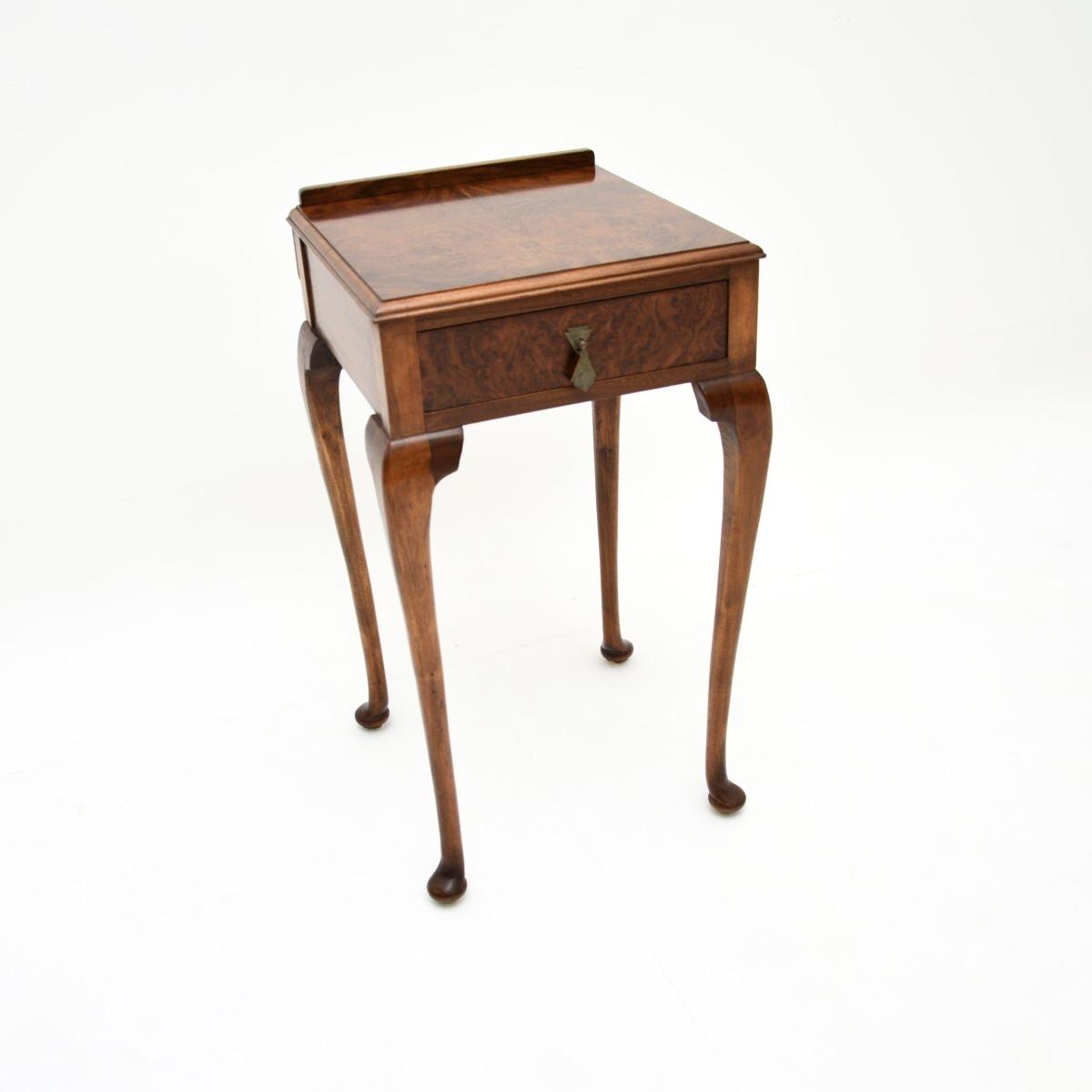 Antique Burr Walnut Side Table (1 of 7) Antique Burr Walnut Side Table (1 of 7)