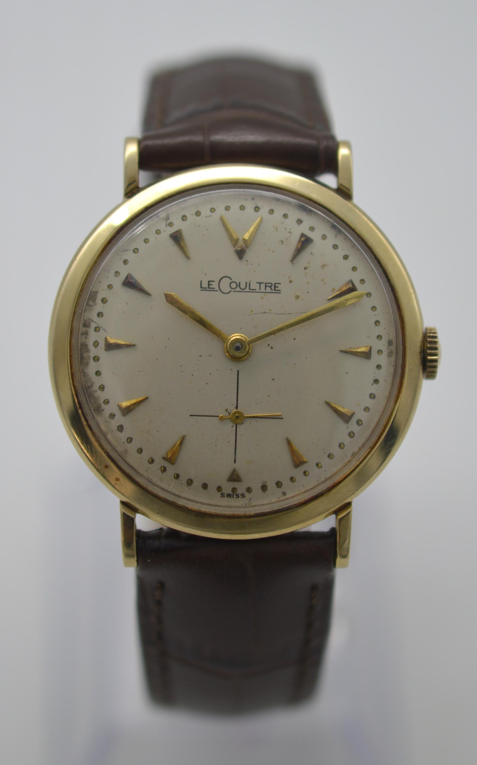 1950s Lecoultre 14K Gold Wristwatch (1 of 8)
