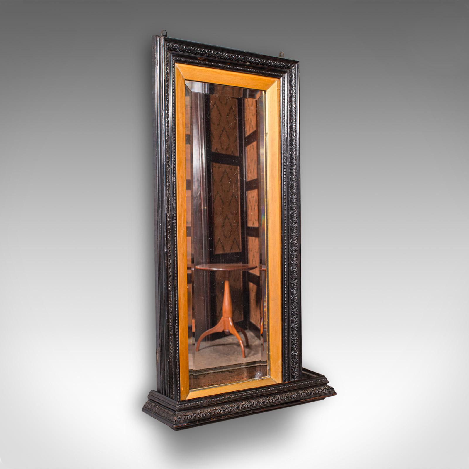 Tall Antique Hall Mirror, English, Reception, Valet - Aesthetic Period, Victorian (1 of 8)