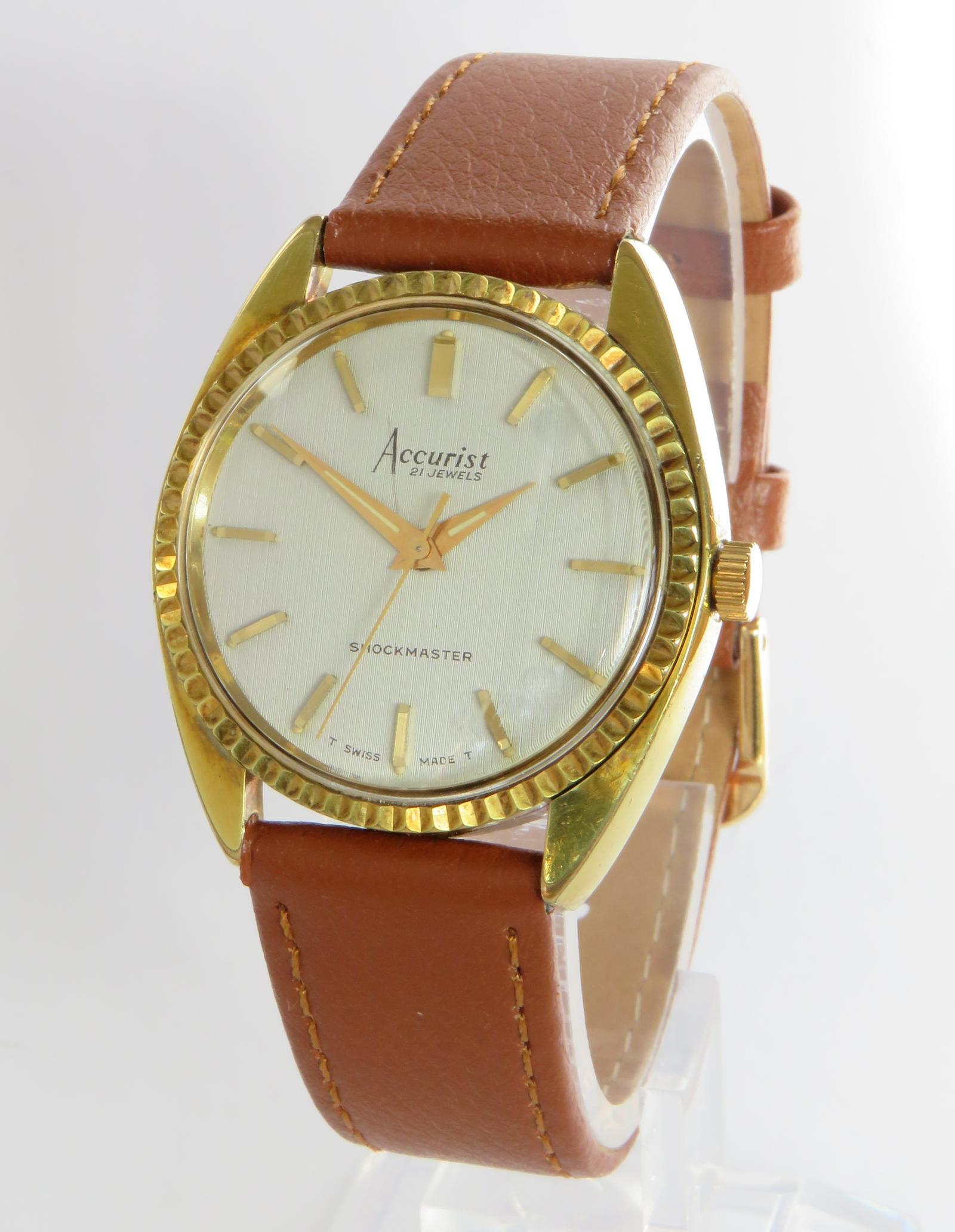 Watch : Gents 1960s Accurist Shockmaster Wrist Watch (1 of 5)
