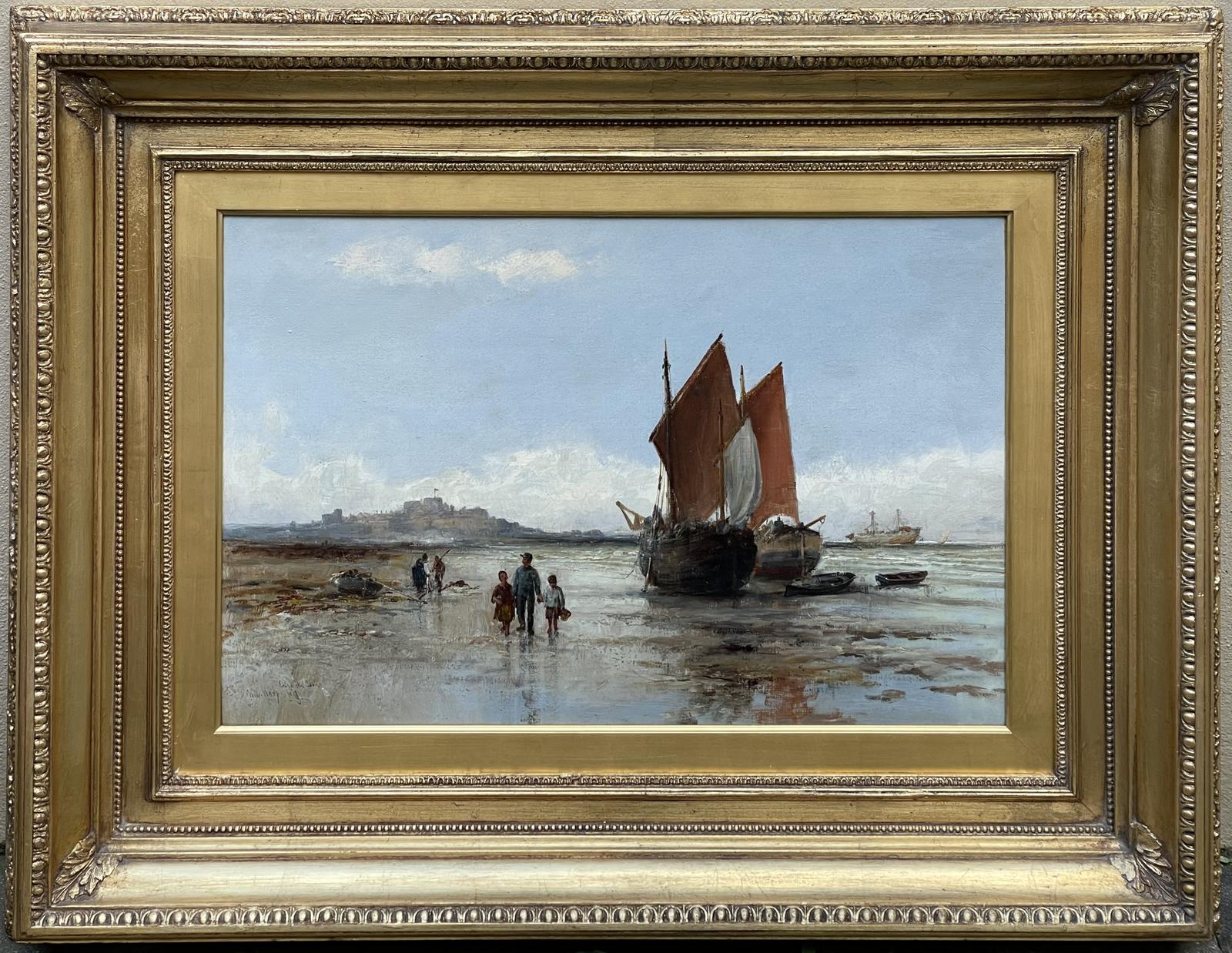 Marine Oil Painting, Elizabeth Castle Jersey by William Edward Webb (1 of 8)
